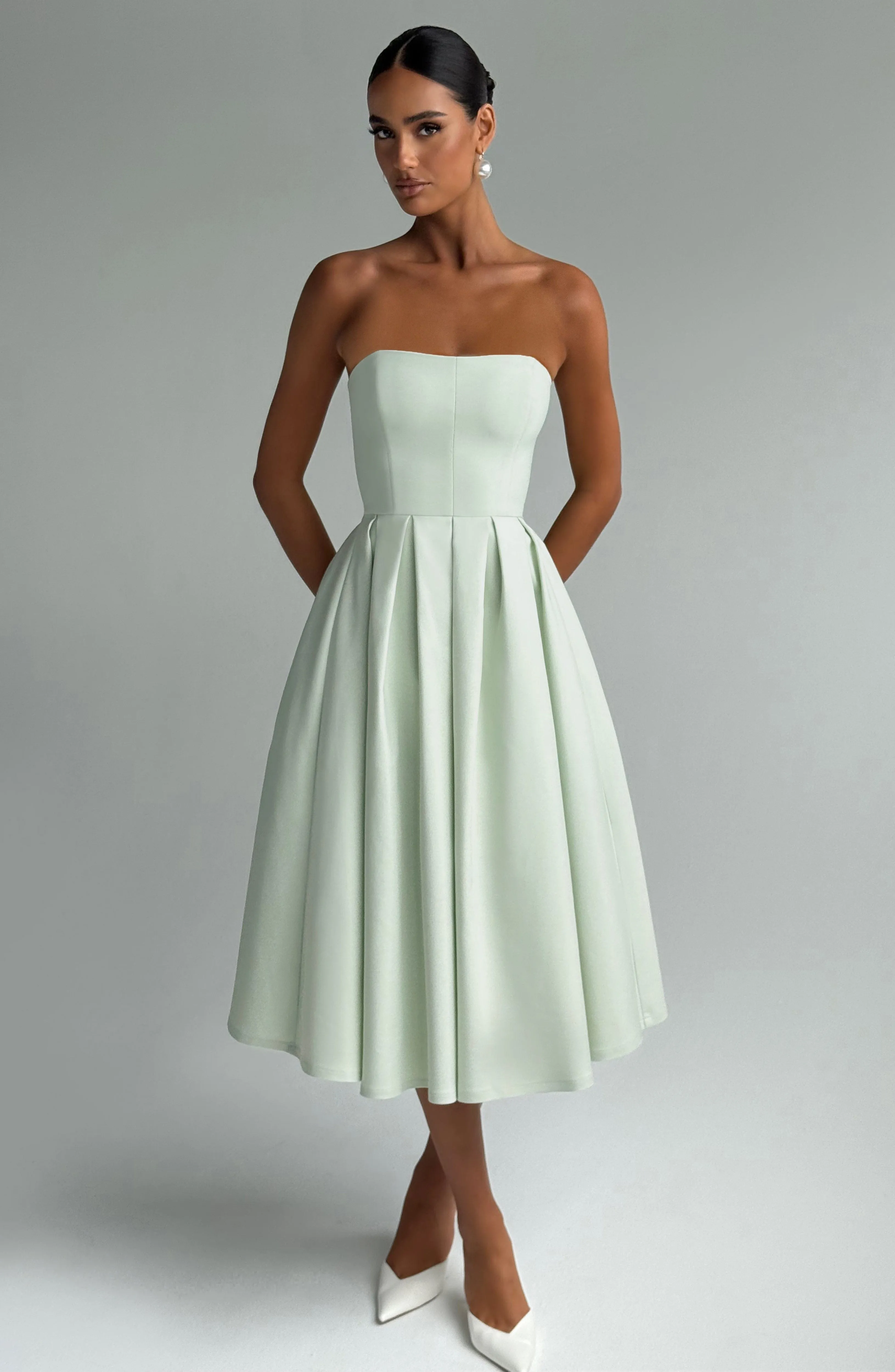 Edith Midi Dress - Mint sold by Babyboo Fashion product image thumbnail 2