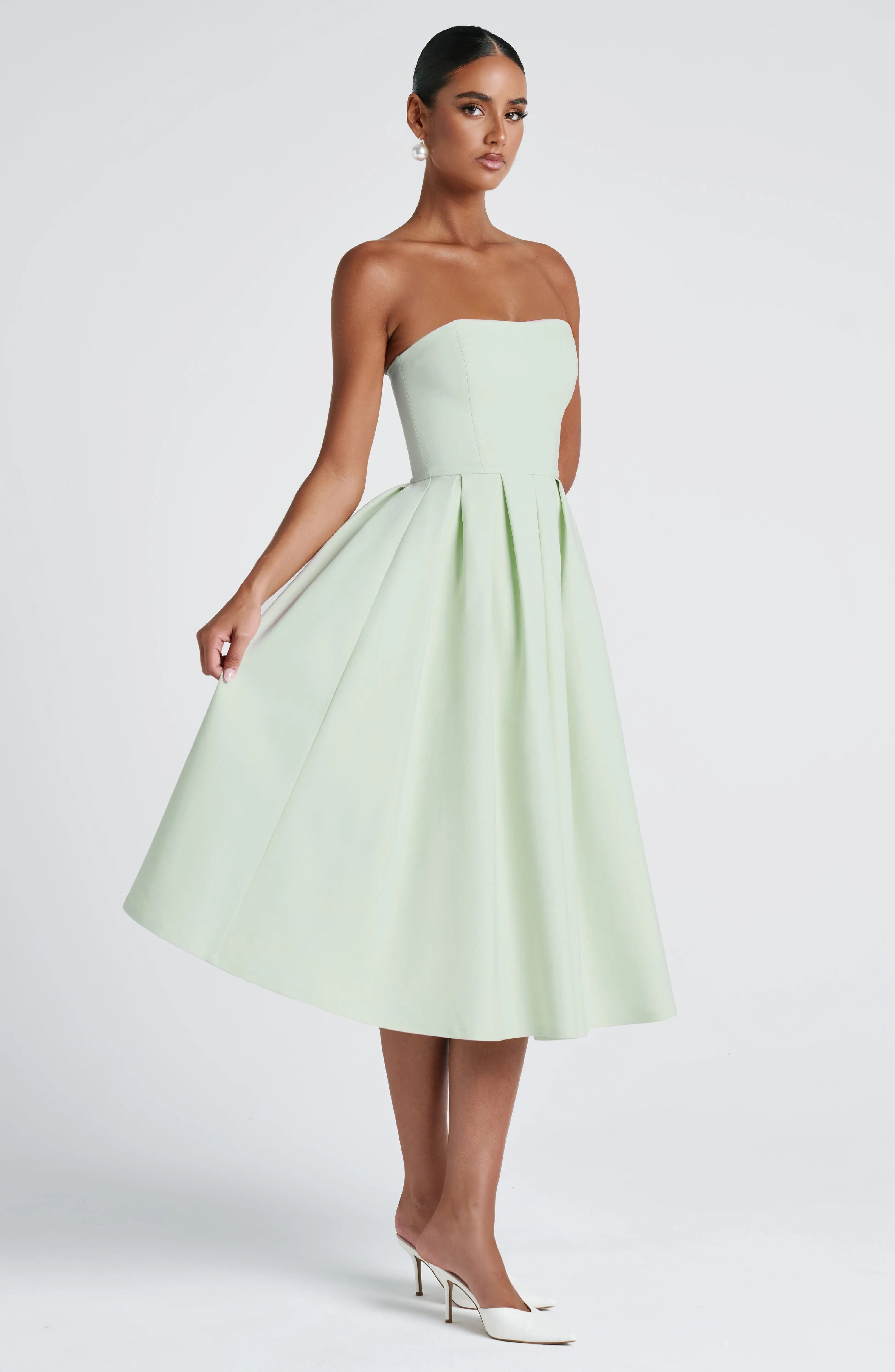 Edith Midi Dress - Mint sold by Babyboo Fashion product image thumbnail 4