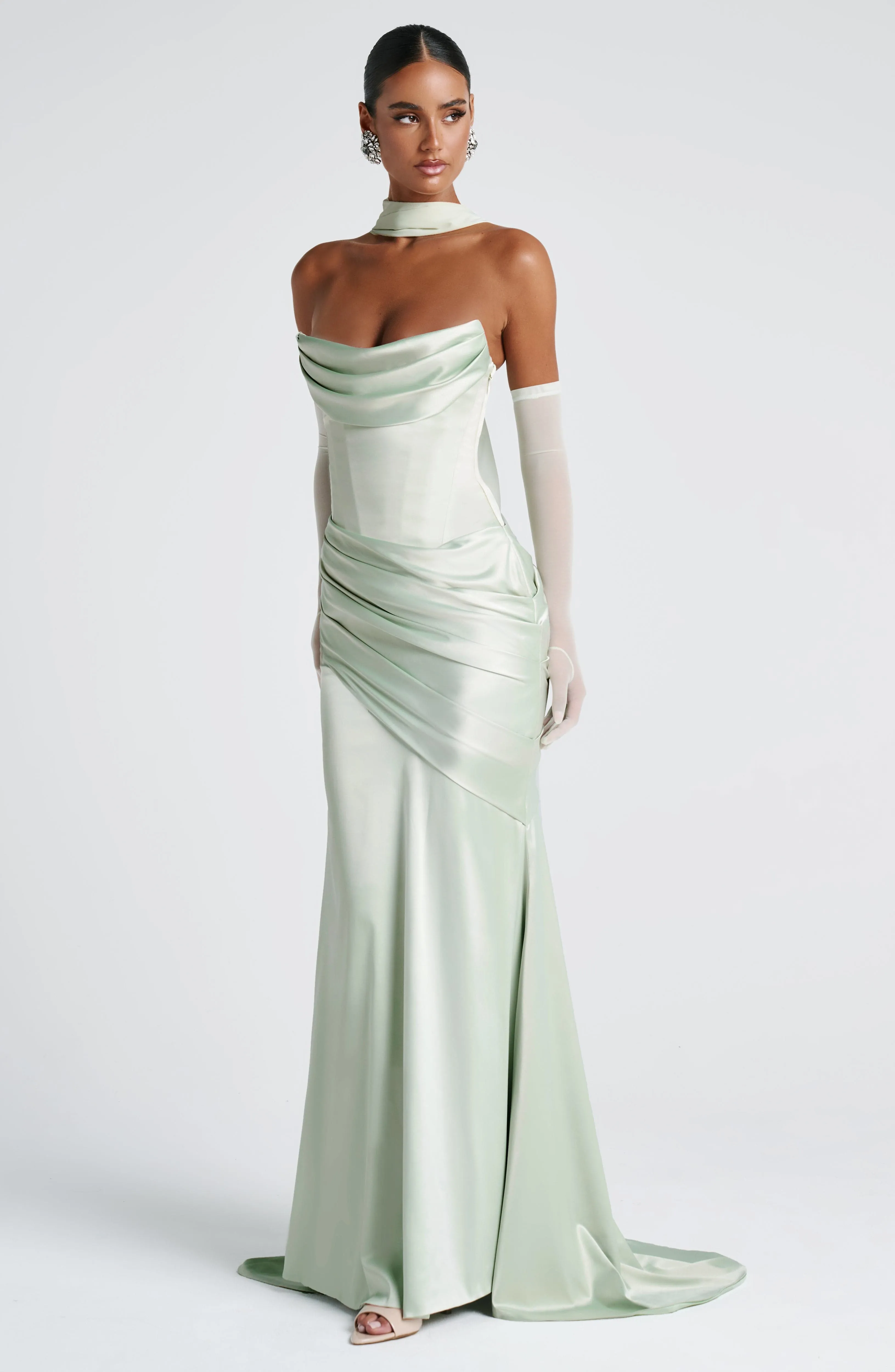 Kensington Maxi Dress - Mint sold by Babyboo Fashion product image thumbnail 5