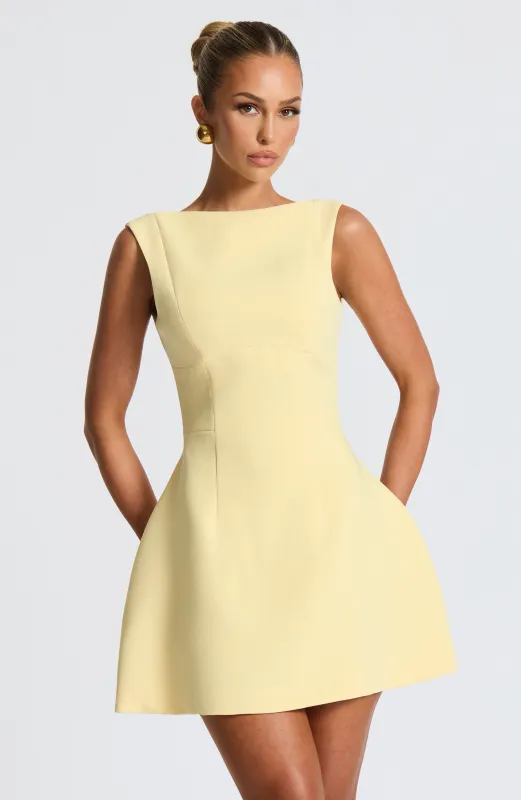 Alana Mini Dress - Lemon sold by Babyboo Fashion