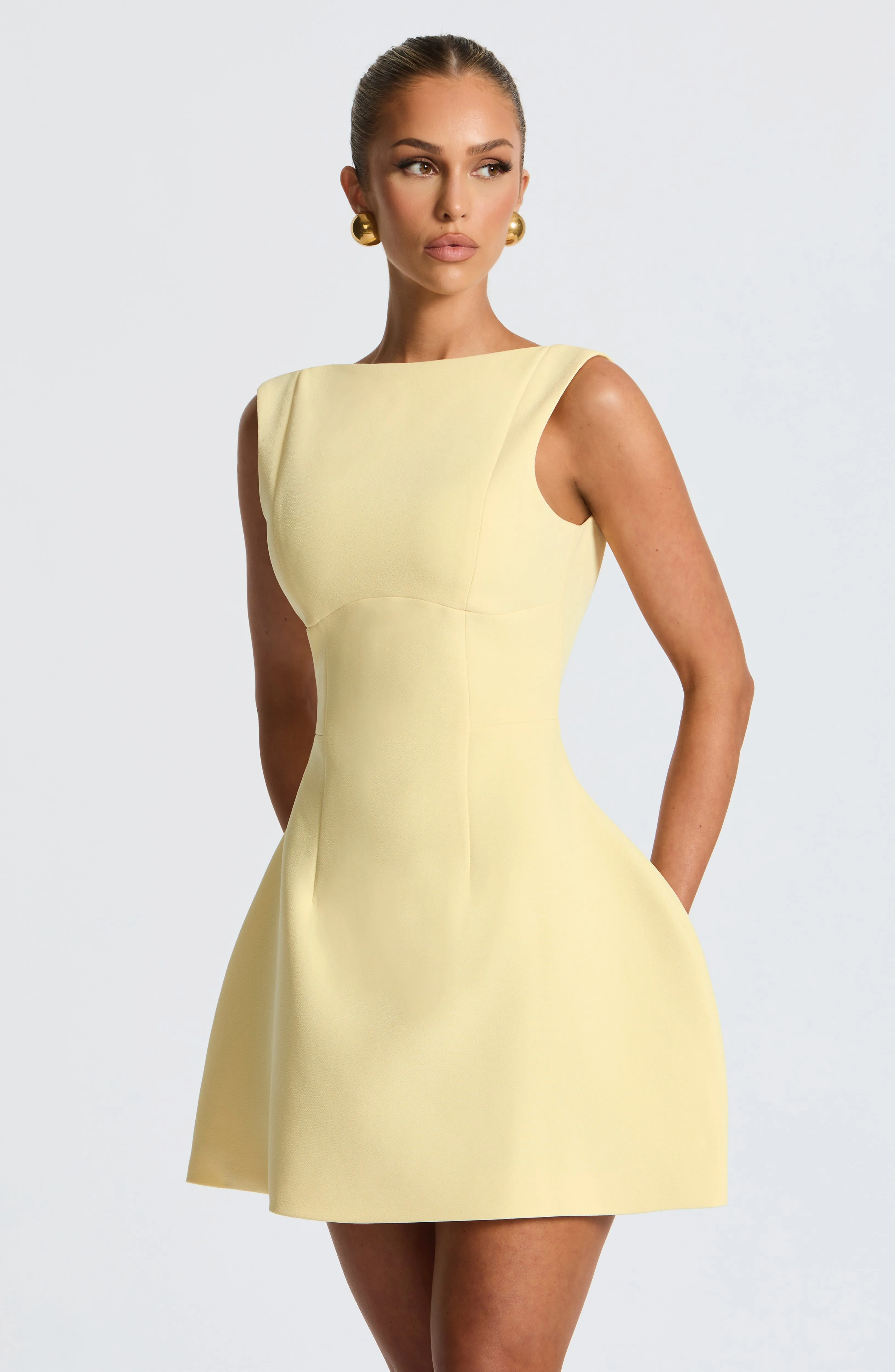 Alana Mini Dress - Lemon sold by Babyboo Fashion product image thumbnail 4