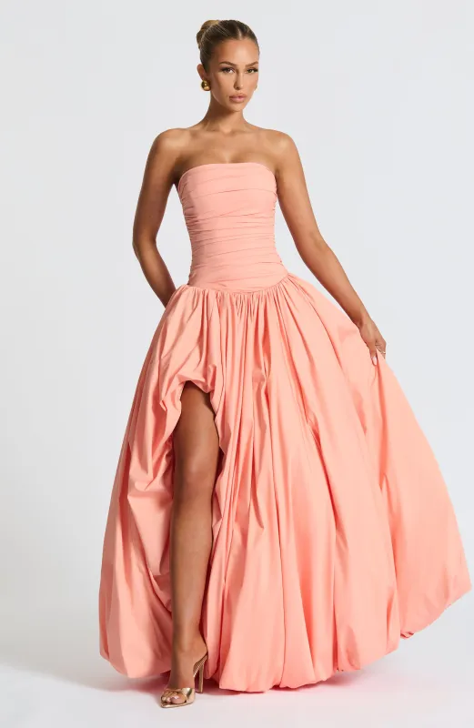 Jillian Maxi Dress - Peach sold by Babyboo Fashion