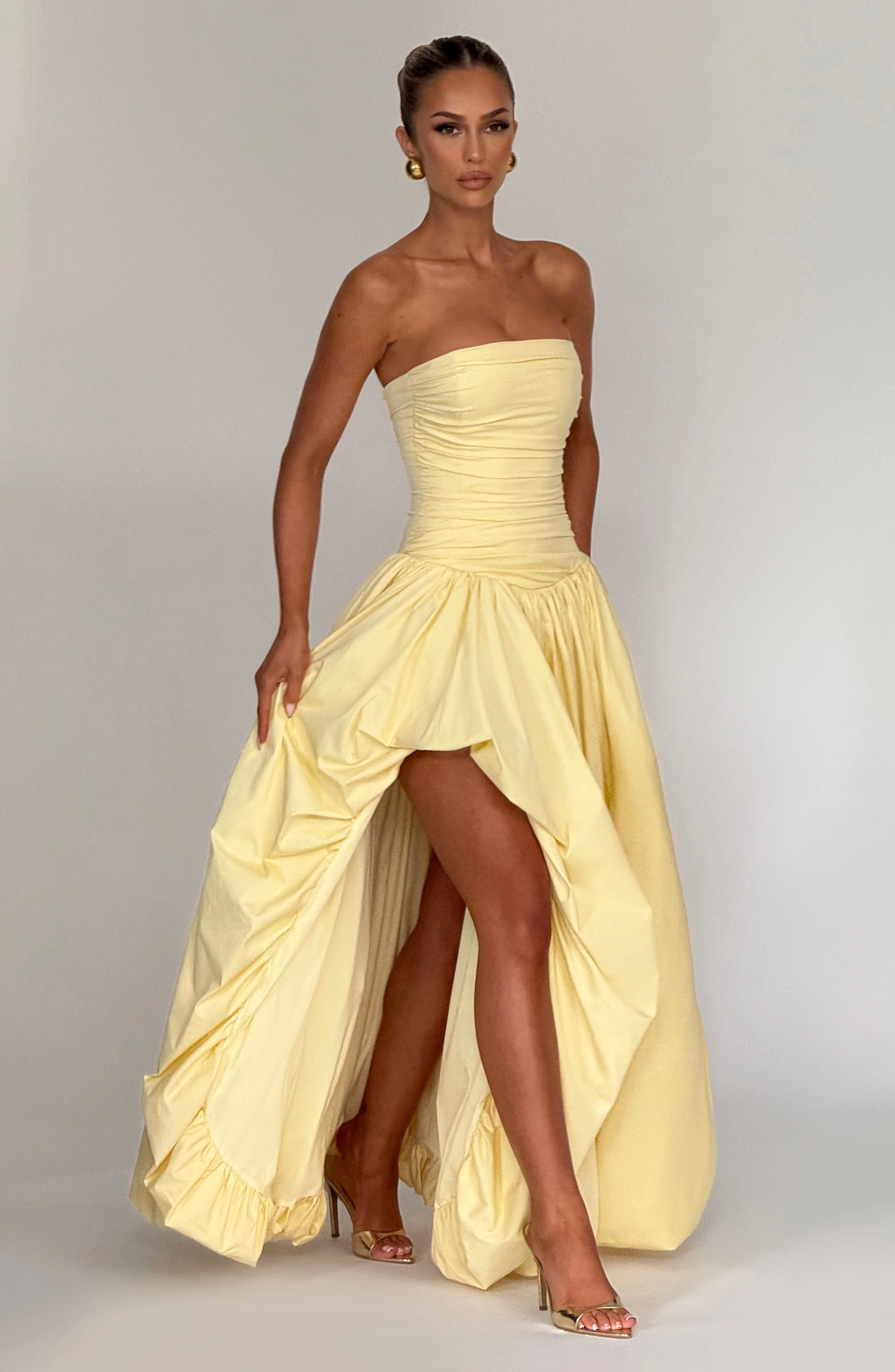 Jillian Maxi Dress - Lemon sold by Babyboo Fashion product image thumbnail 3