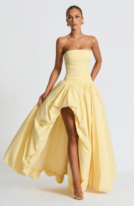 Jillian Maxi Dress - Lemon sold by Babyboo Fashion