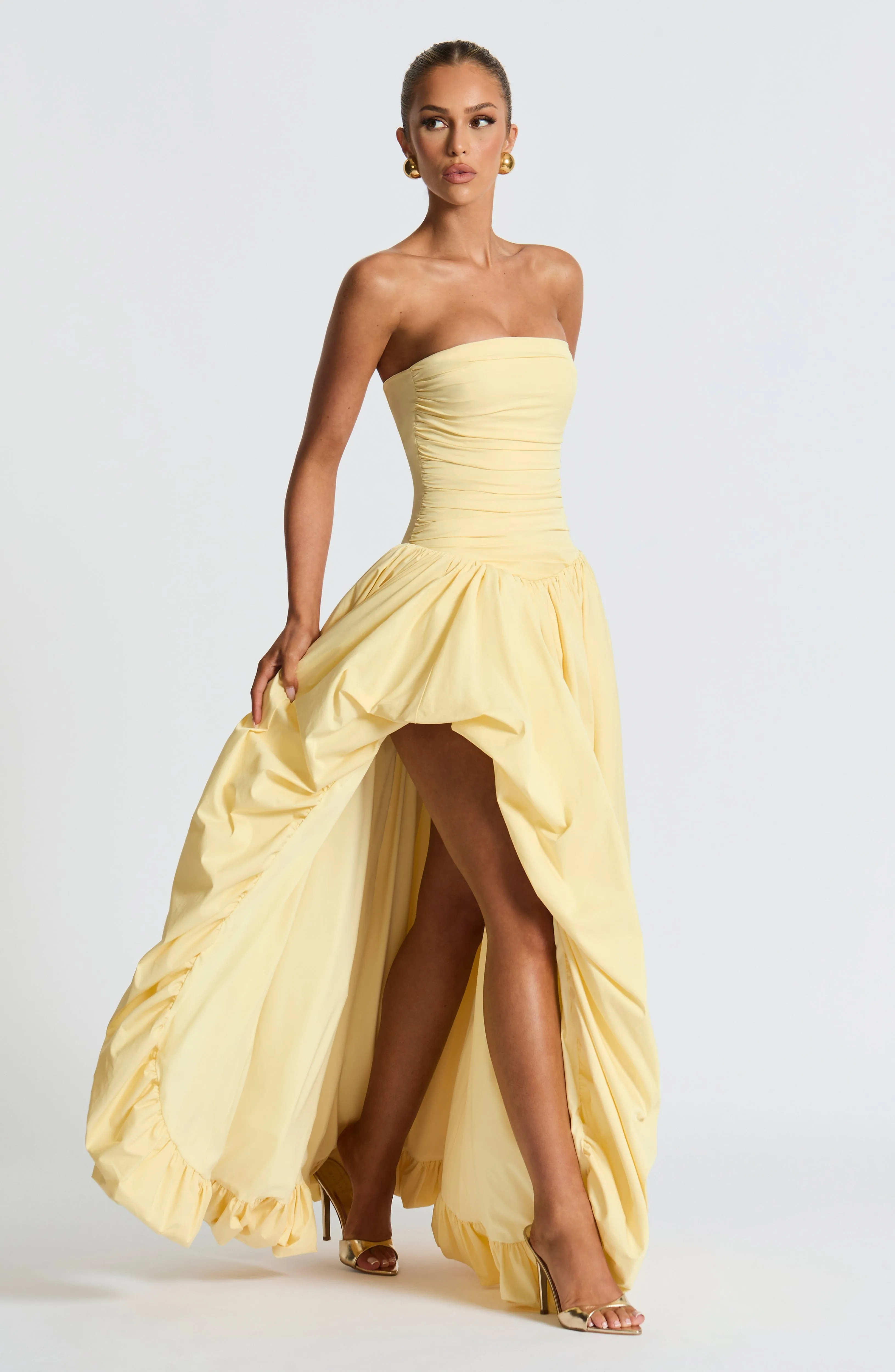 Jillian Maxi Dress - Lemon sold by Babyboo Fashion product image thumbnail 5