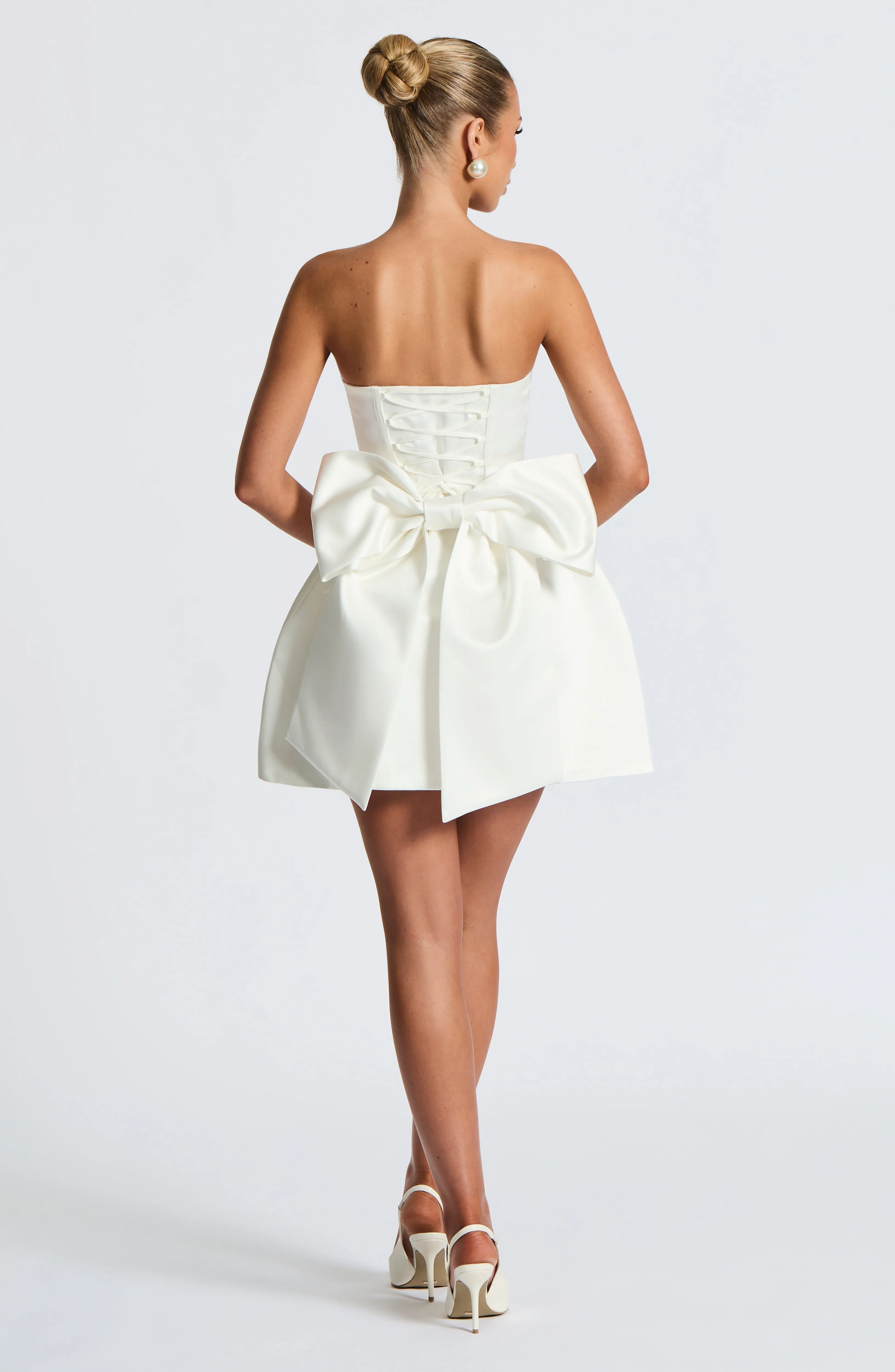 Abbey Mini Dress - Ivory sold by Babyboo Fashion product image thumbnail 2