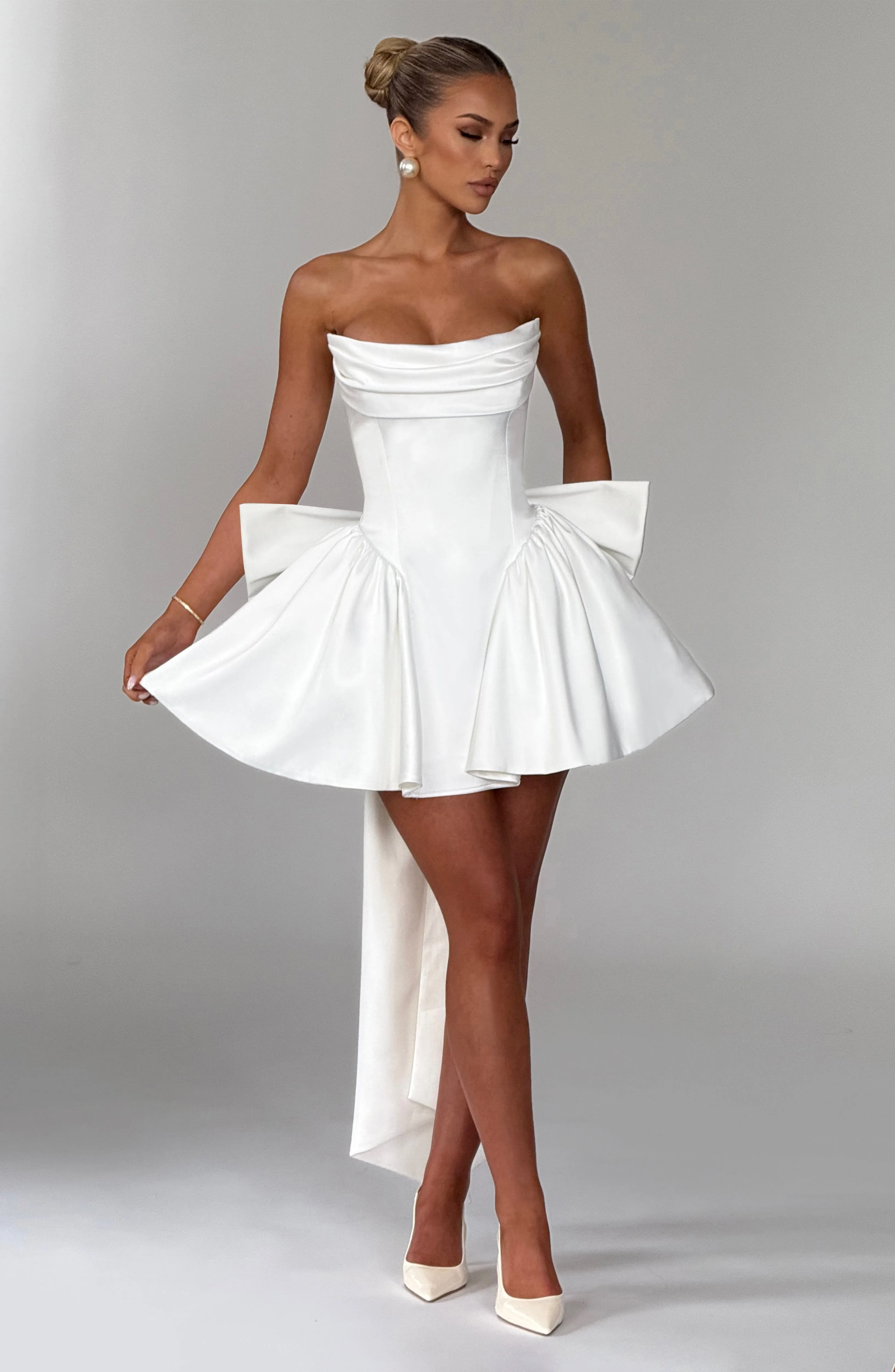 Trinity Mini Dress - Ivory sold by Babyboo Fashion product image thumbnail 3