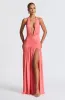 Melania Maxi Dress - Coral Pink sold by Babyboo Fashion