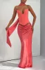 Bernadette Maxi Skirt - Coral Pink sold by Babyboo Fashion