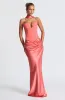 Bernadette Maxi Skirt - Coral Pink sold by Babyboo Fashion