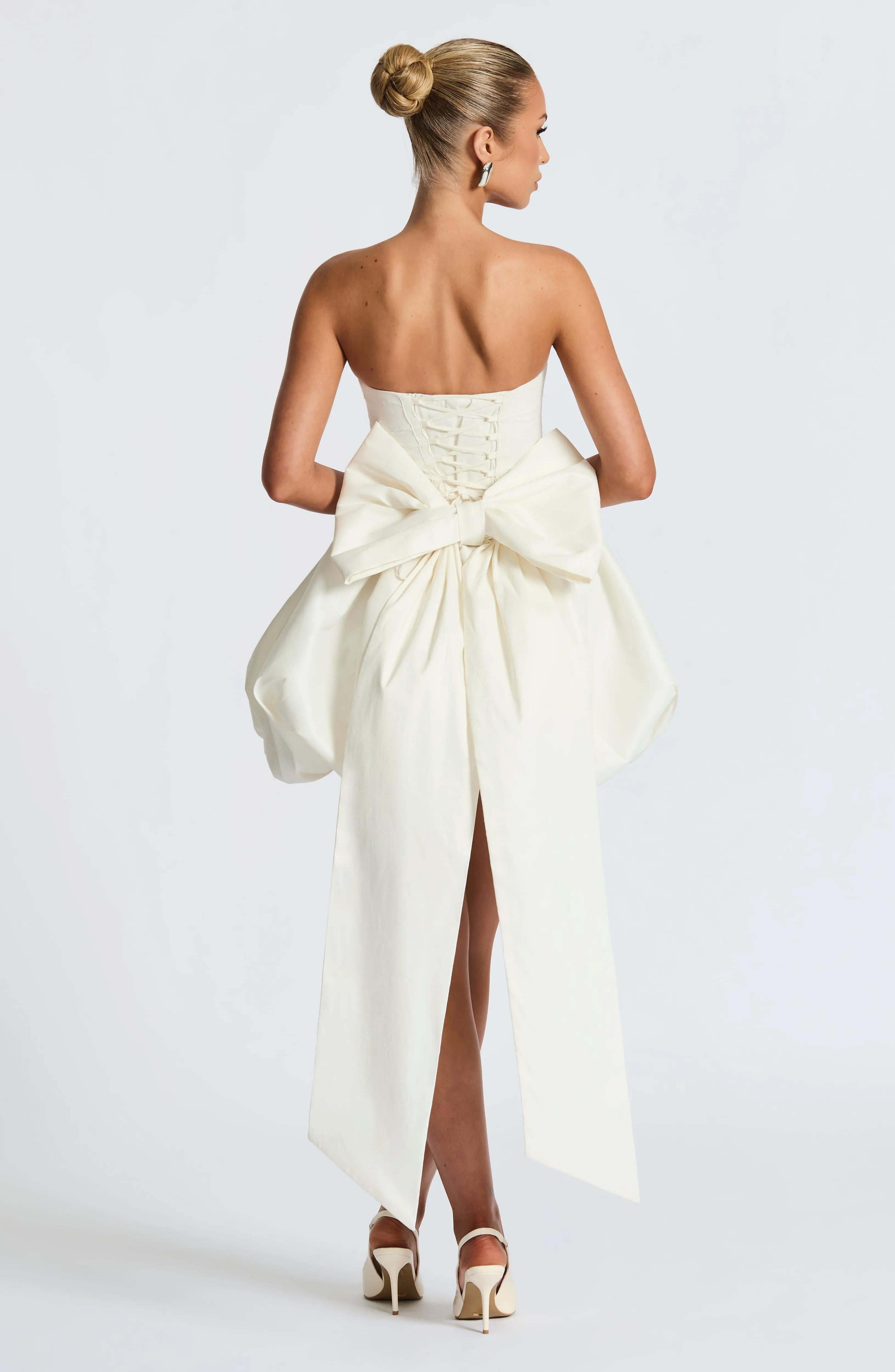 Lotus Mini Dress - Ivory sold by Babyboo Fashion product image thumbnail 2