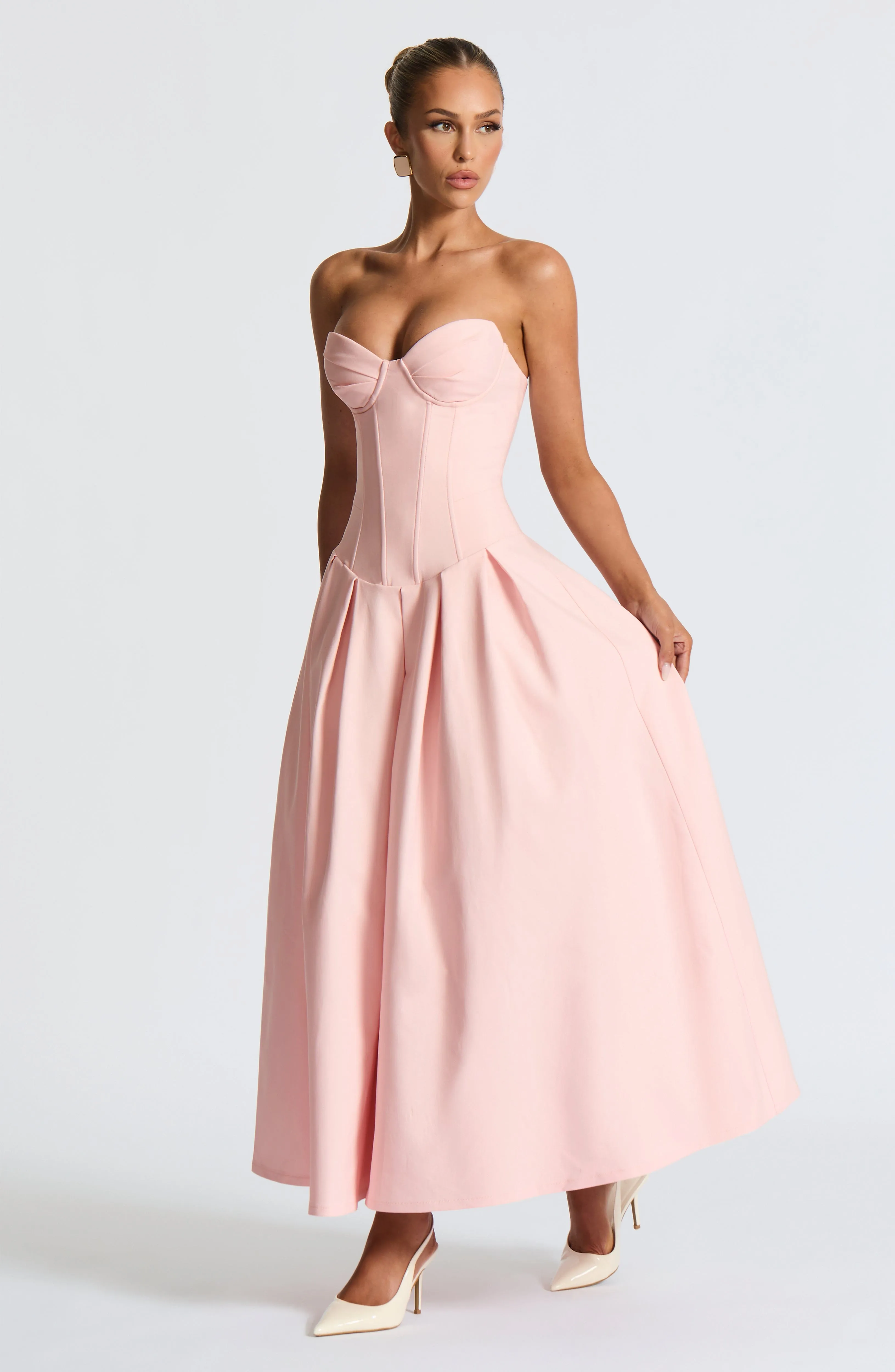 Salma Midi Dress - Blush sold by Babyboo Fashion product image thumbnail 4