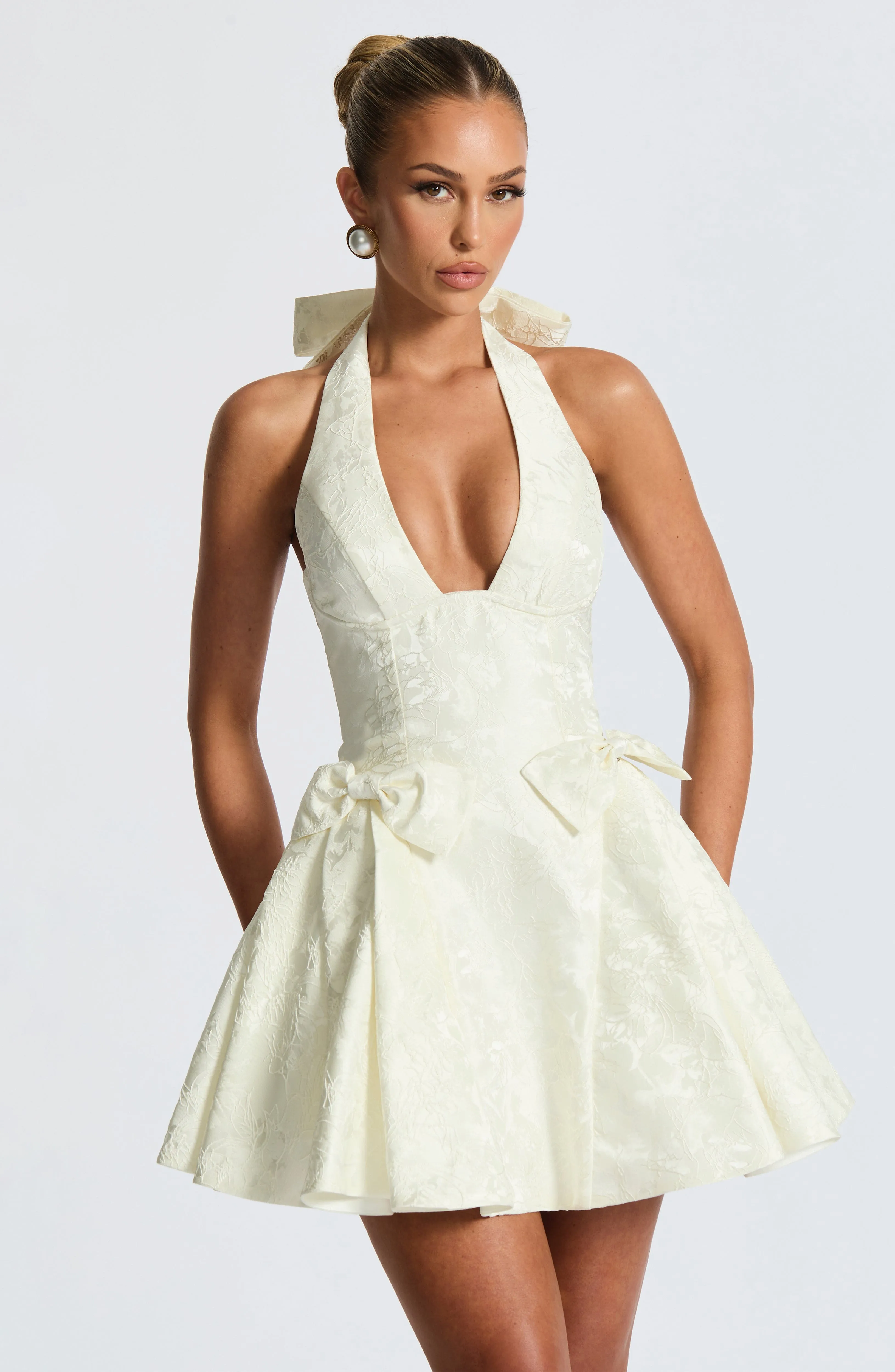 Jocelyn Mini Dress - Ivory sold by Babyboo Fashion product image thumbnail 5