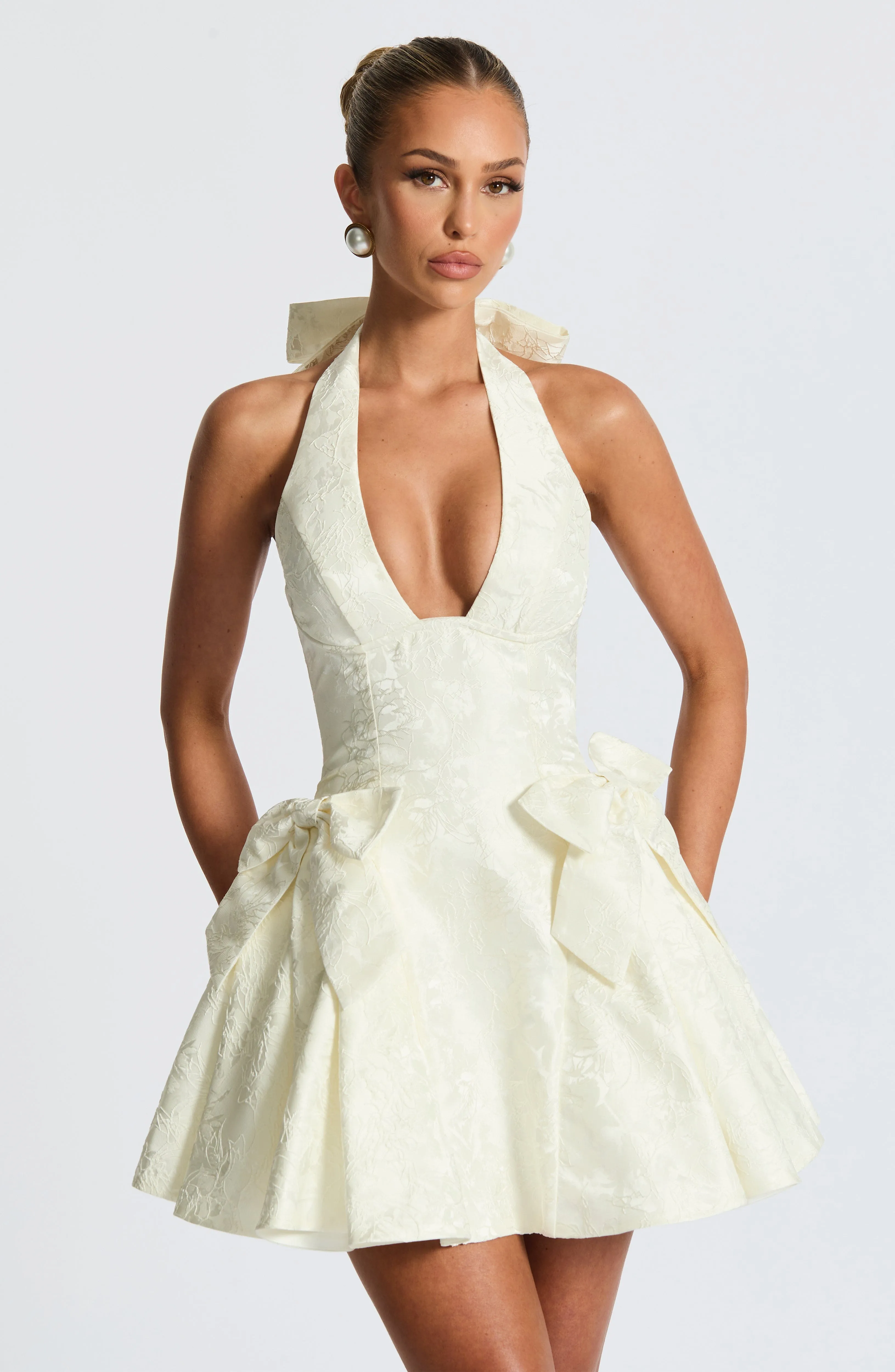 Jocelyn Mini Dress - Ivory sold by Babyboo Fashion product image thumbnail 4