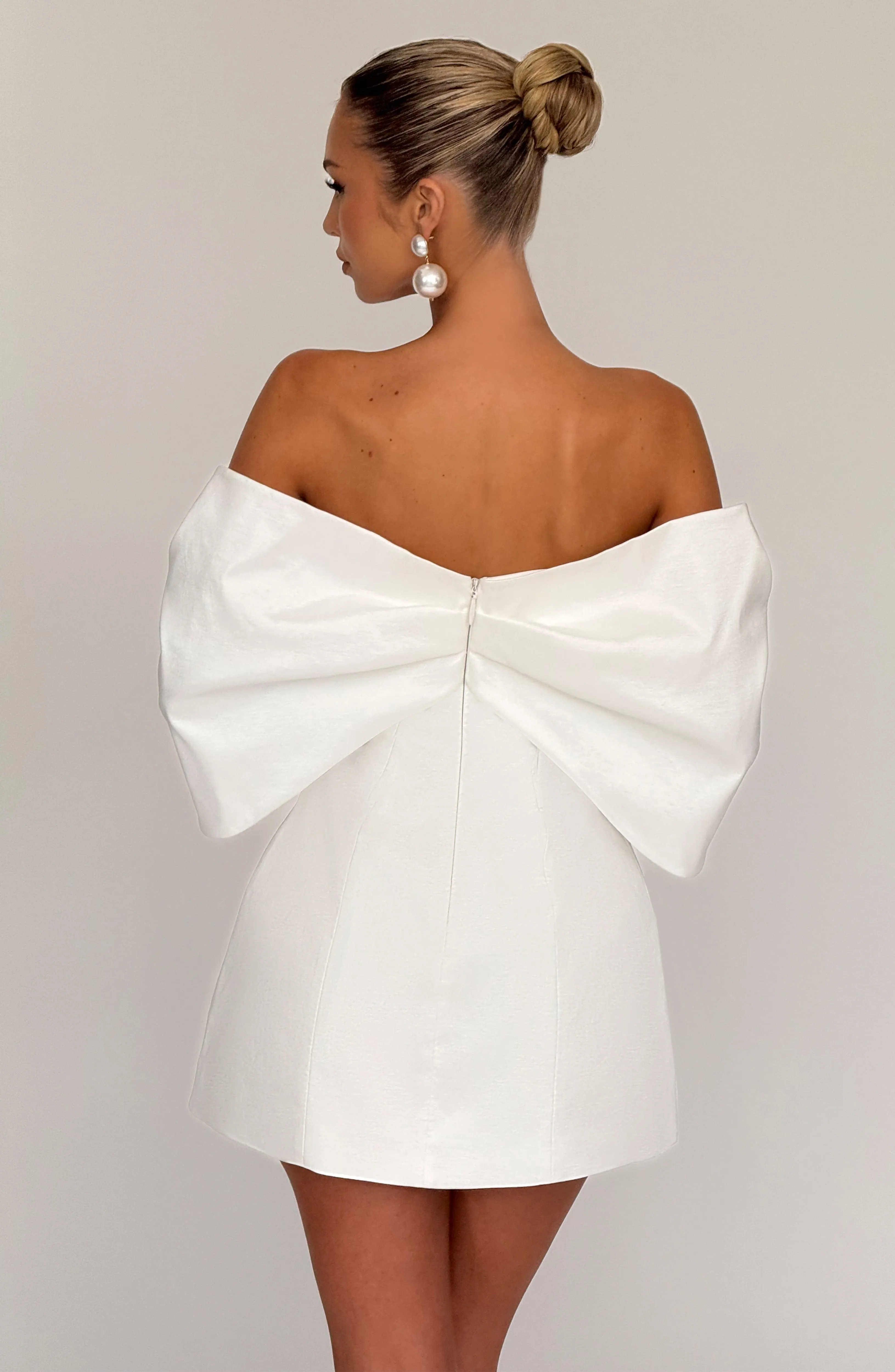 Briella Mini Dress - Ivory sold by Babyboo Fashion product image thumbnail 3