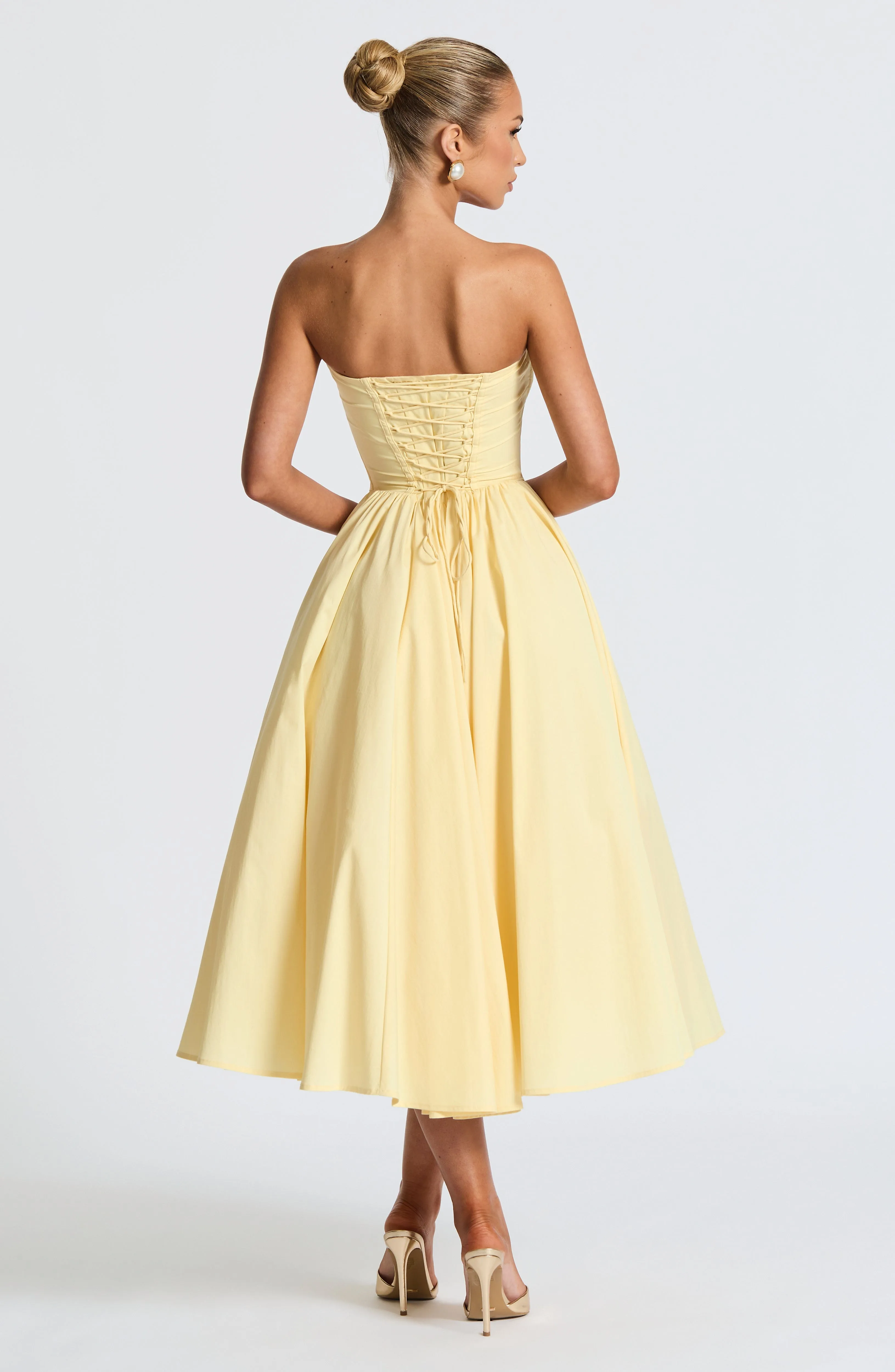 Prim Midi Dress - Lemon sold by Babyboo Fashion product image thumbnail 2
