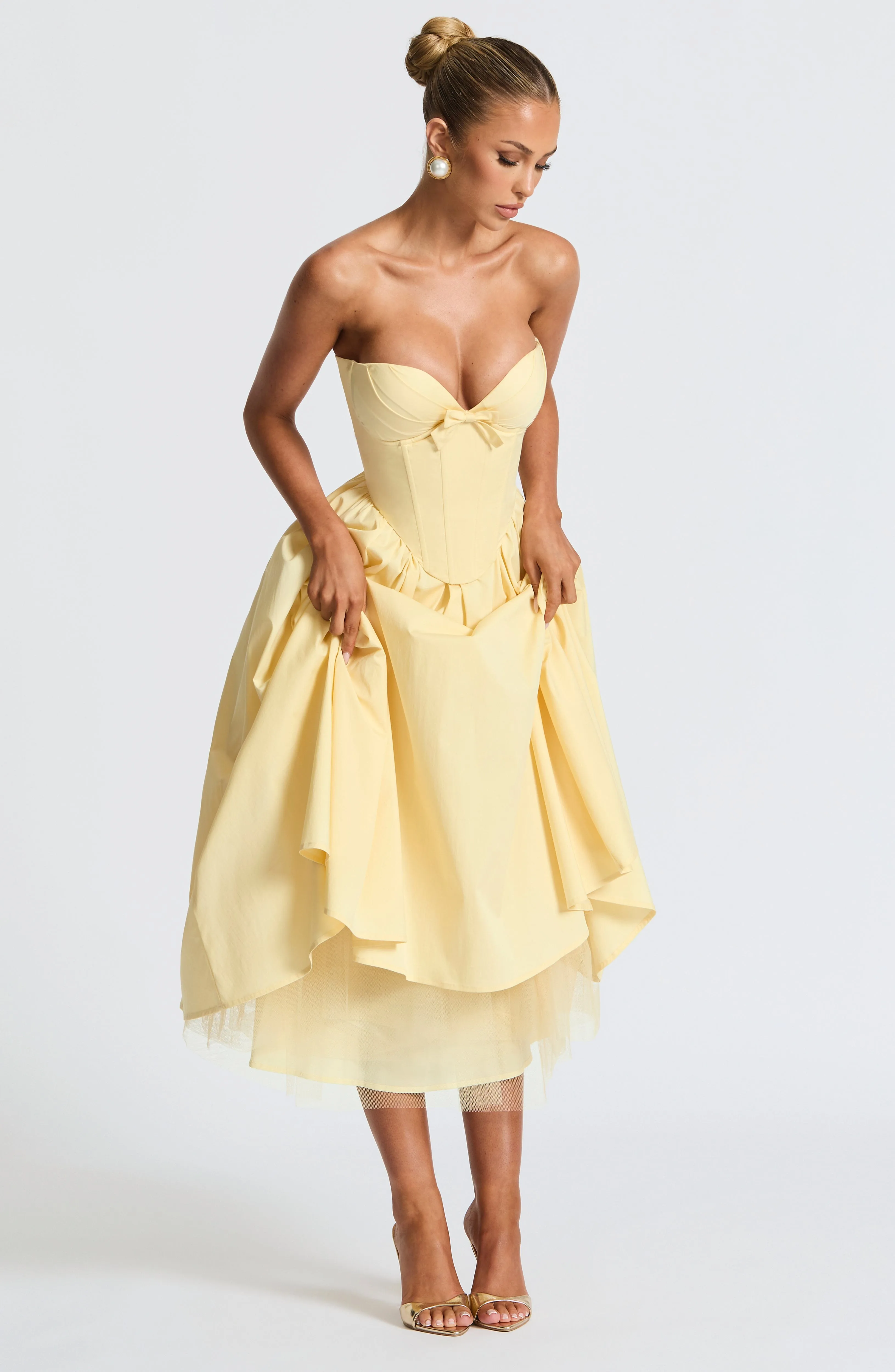 Prim Midi Dress - Lemon sold by Babyboo Fashion product image thumbnail 3