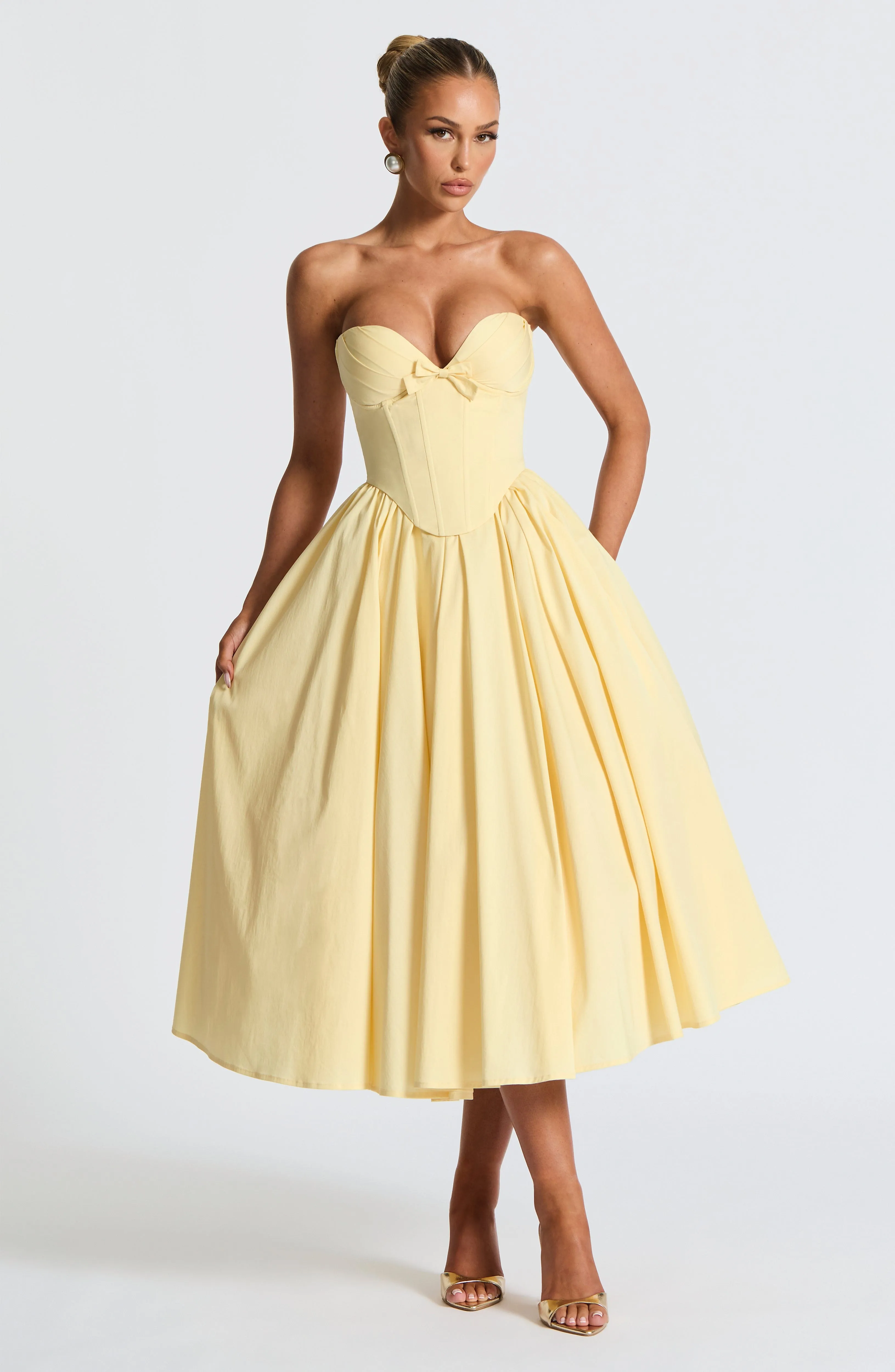 Prim Midi Dress - Lemon sold by Babyboo Fashion