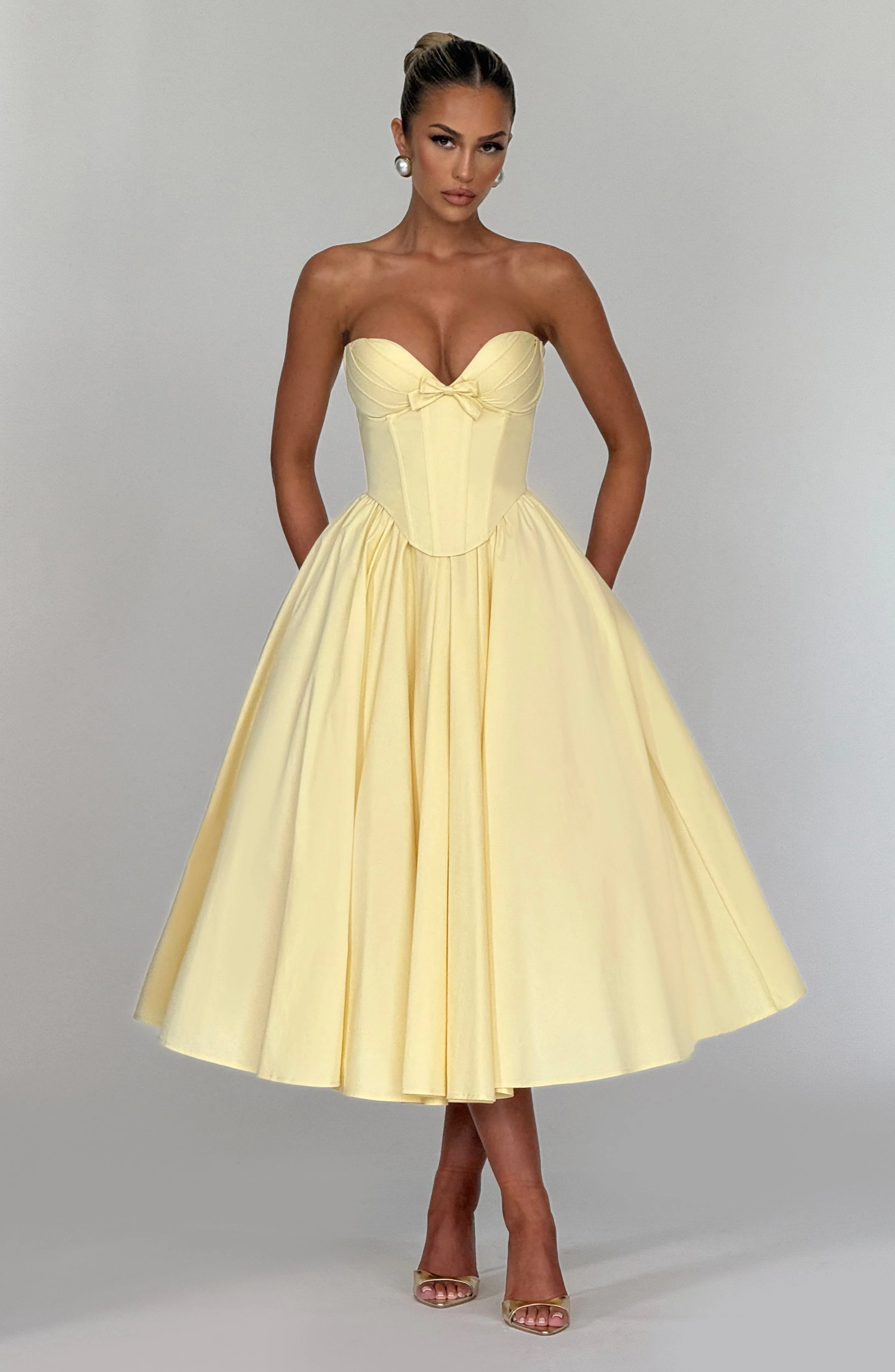 Prim Midi Dress - Lemon sold by Babyboo Fashion product image thumbnail 5