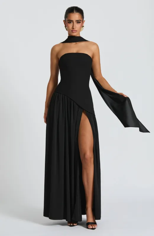 Maliyah Maxi Dress - Black sold by Babyboo Fashion