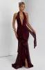 Janessa Maxi Dress - Cherry Lacquer sold by Babyboo Fashion