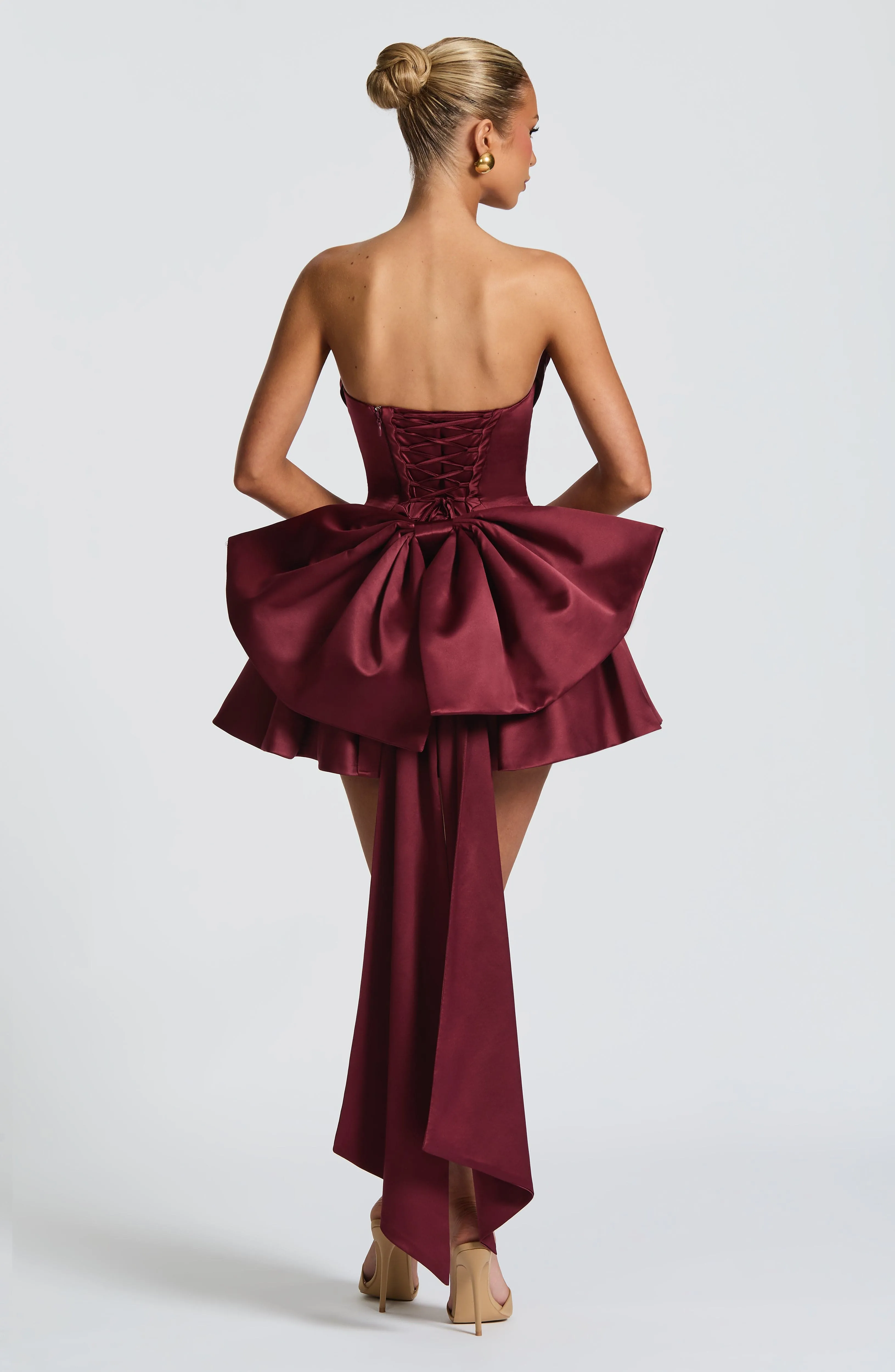 Trinity Mini Dress - Cherry Lacquer sold by Babyboo Fashion product image thumbnail 2