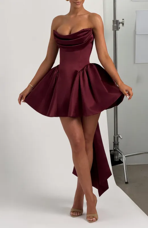 Trinity Mini Dress - Cherry Lacquer sold by Babyboo Fashion