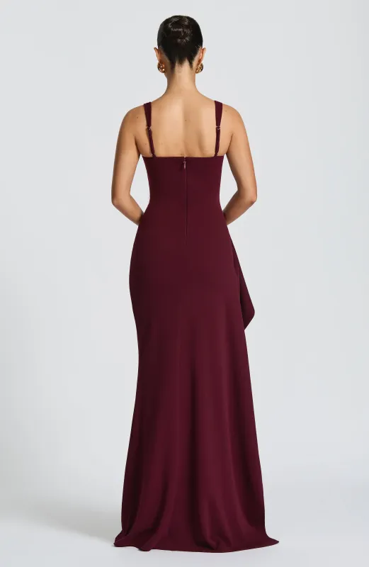 Katana Maxi Dress - Cherry Lacquer | Parallel