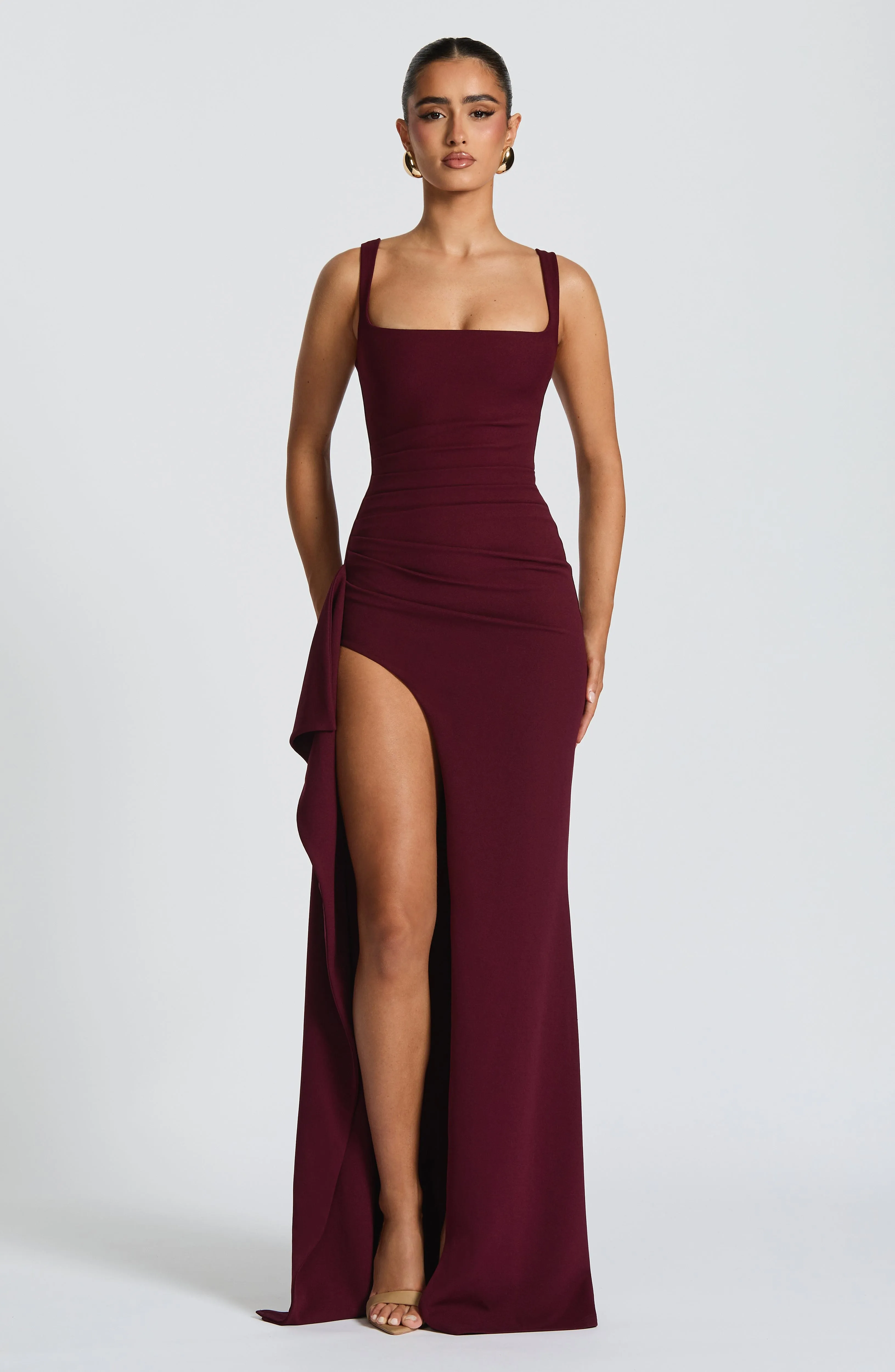 Katana Maxi Dress - Cherry Lacquer sold by Babyboo Fashion product image thumbnail 4