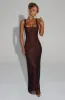 Petra Maxi Dress - Plum Brown sold by Babyboo Fashion