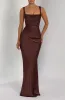 Calanthe Maxi Dress - Plum Brown sold by Babyboo Fashion