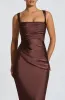 Calanthe Maxi Dress - Plum Brown sold by Babyboo Fashion
