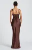 Calanthe Maxi Dress - Plum Brown sold by Babyboo Fashion