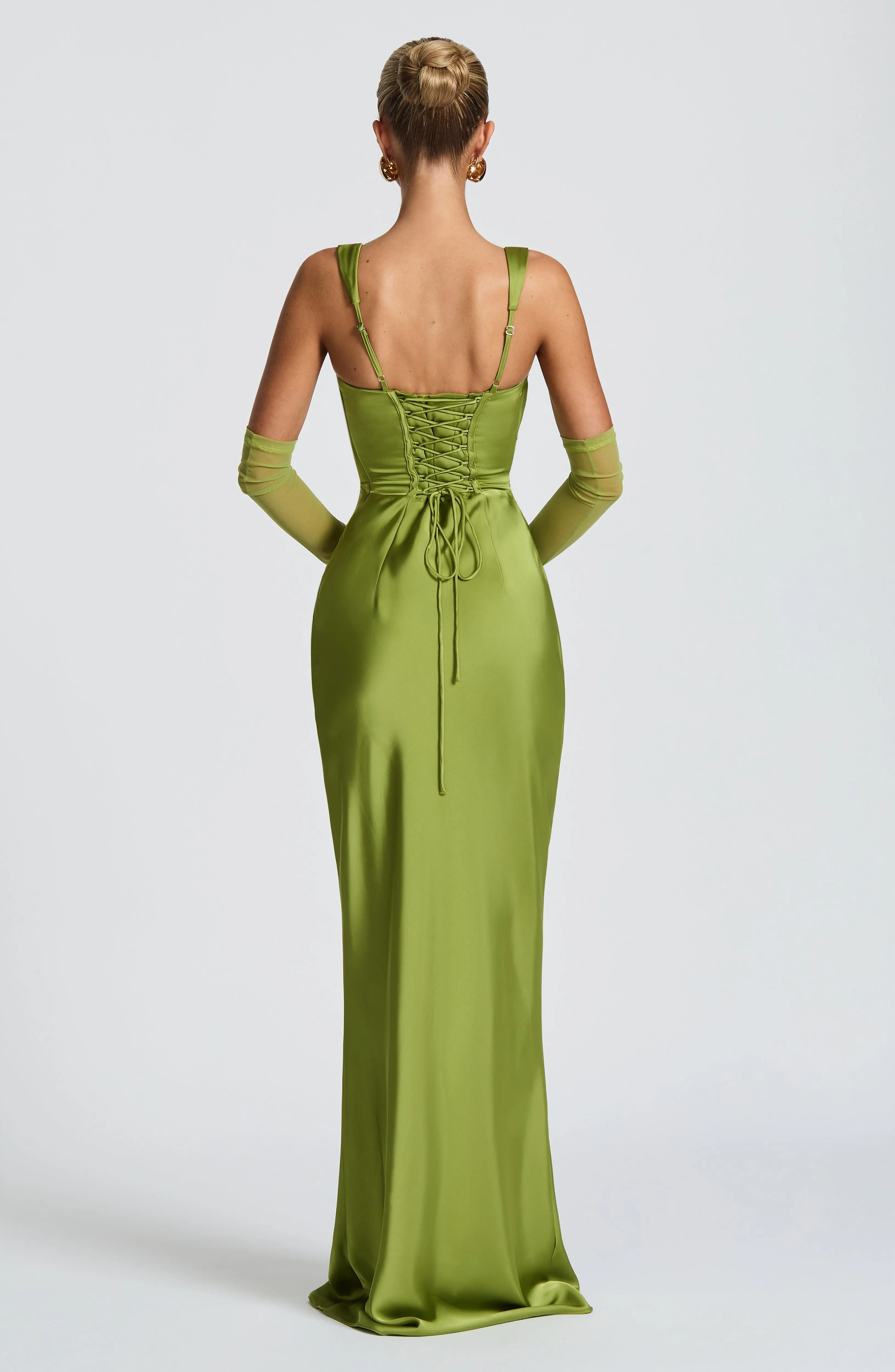 Calanthe Maxi Dress - Olive sold by Babyboo Fashion product image thumbnail 4