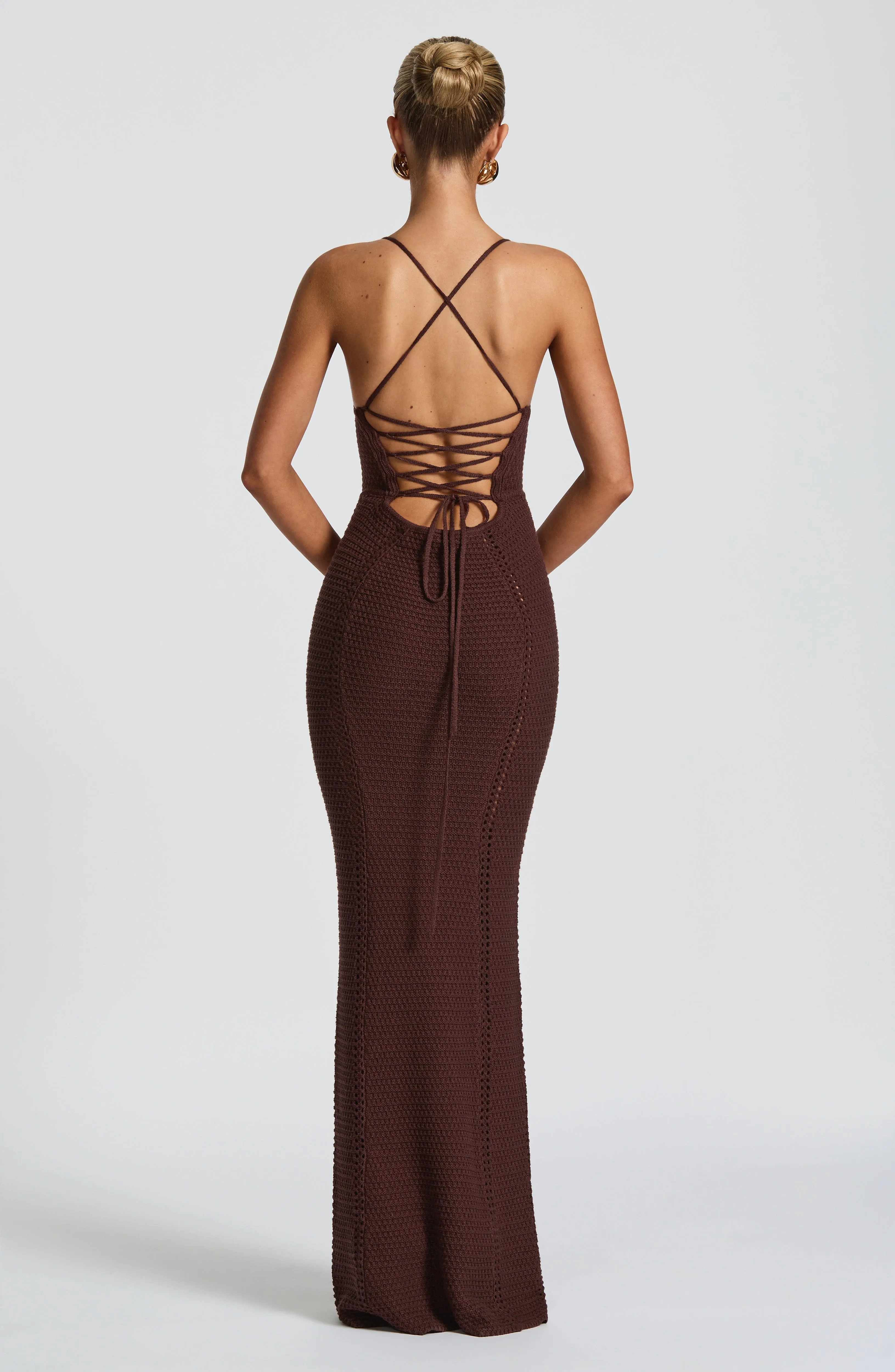 Xanthe Maxi Dress - Plum Brown sold by Babyboo Fashion product image thumbnail 2