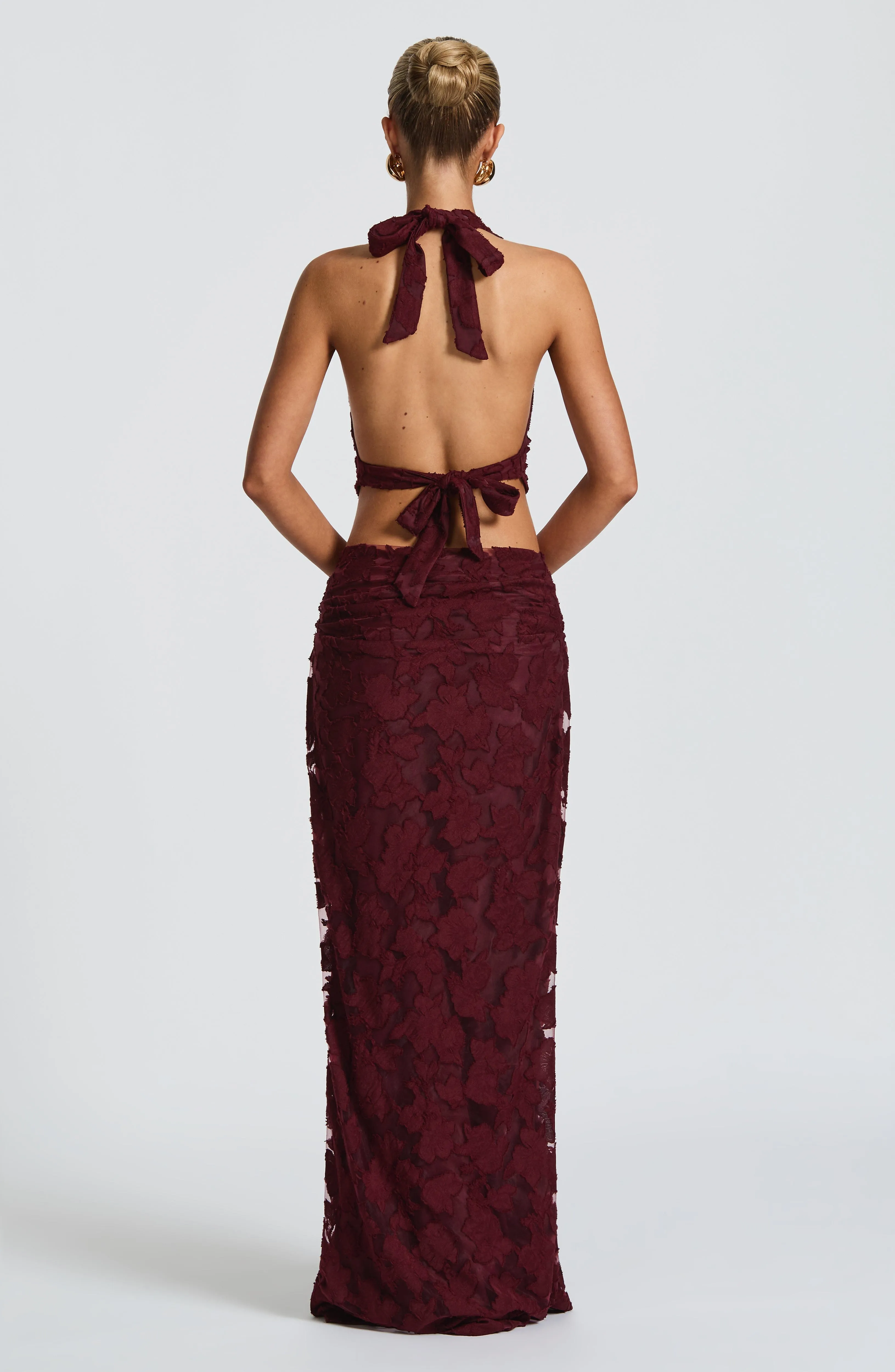 Myra Maxi Skirt - Cherry Lacquer sold by Babyboo Fashion product image thumbnail 2