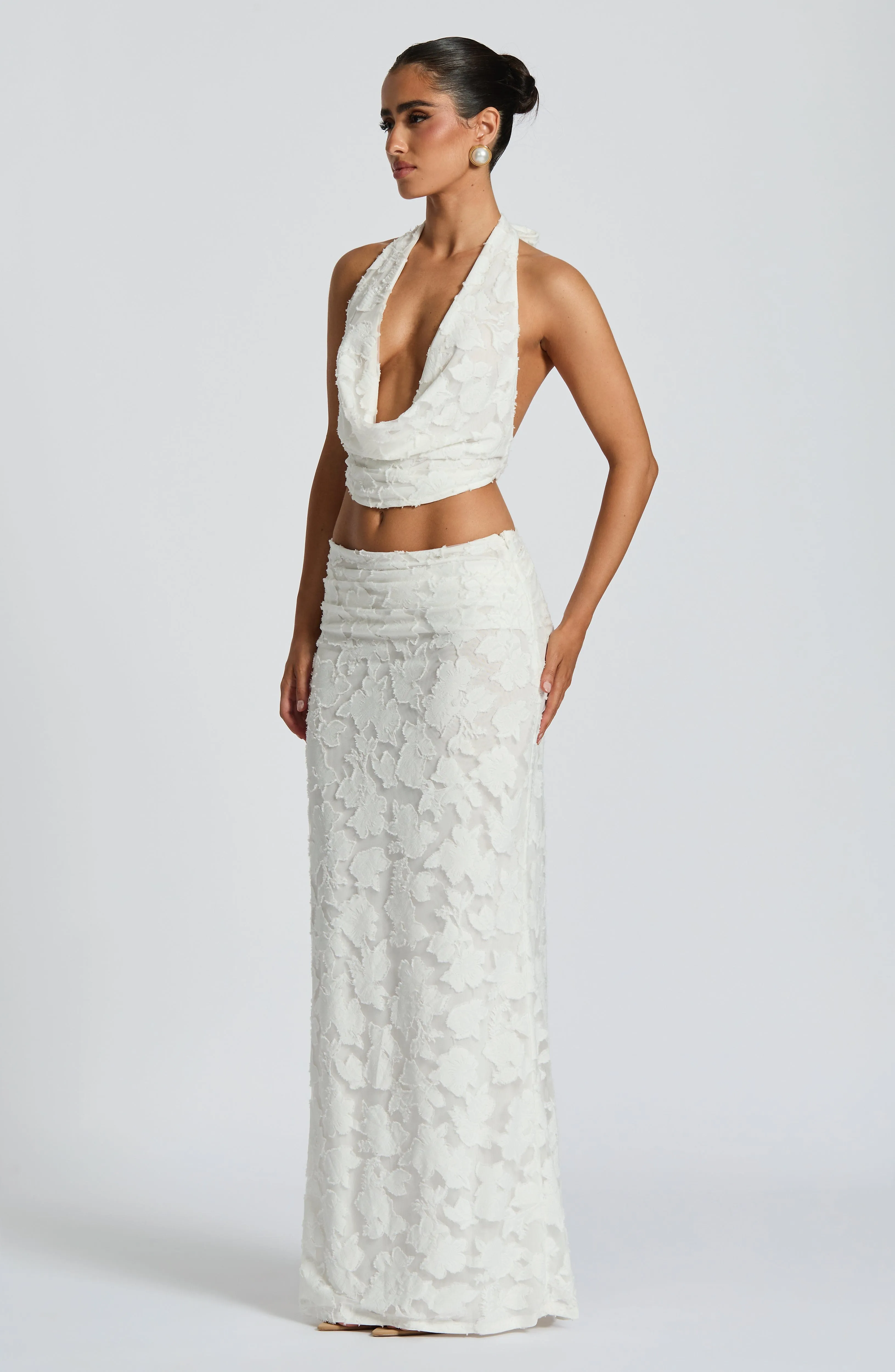 Myra Maxi Skirt - Ivory sold by Babyboo Fashion product image thumbnail 4