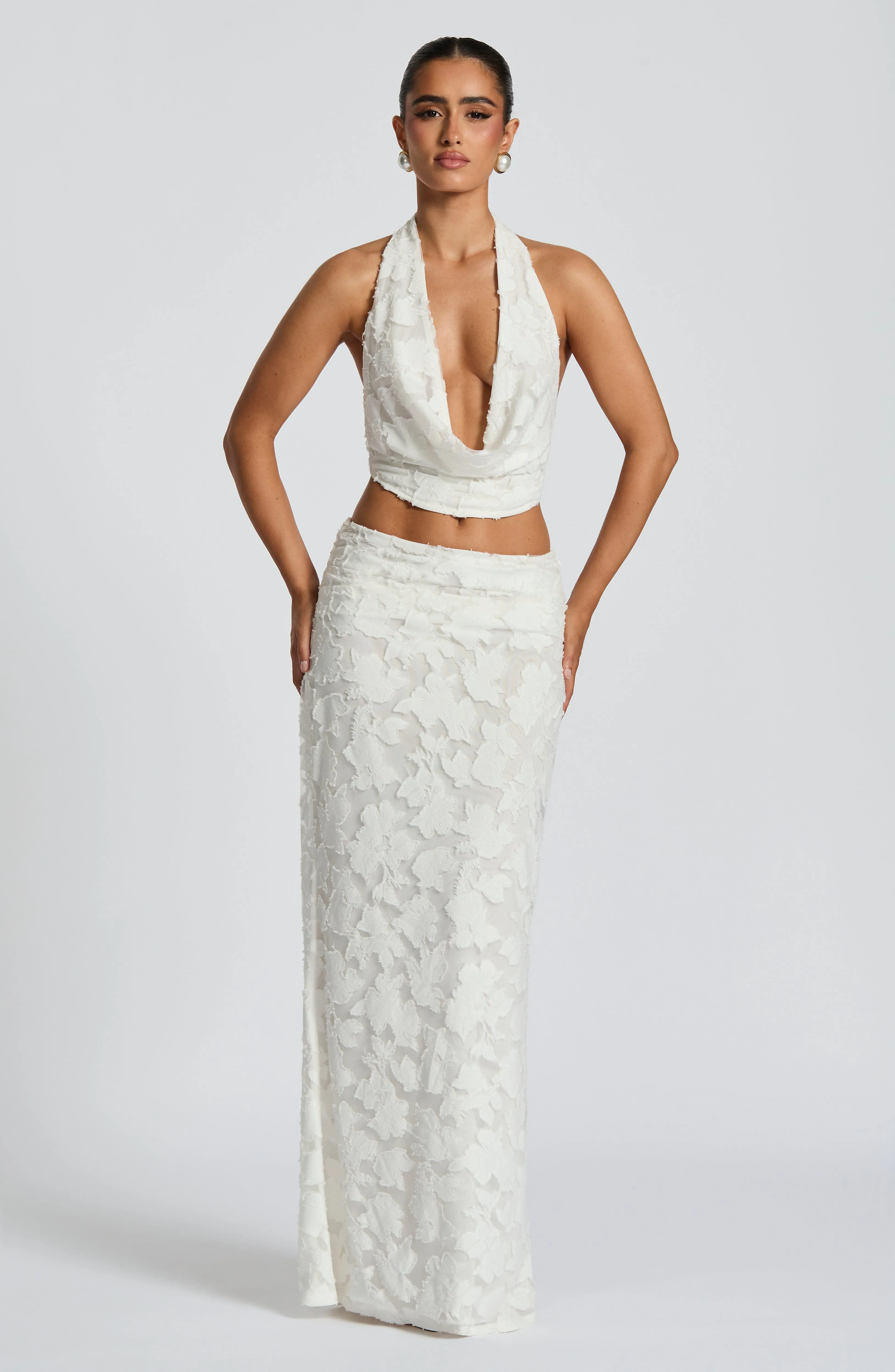 Myra Maxi Skirt - Ivory sold by Babyboo Fashion product image thumbnail 5