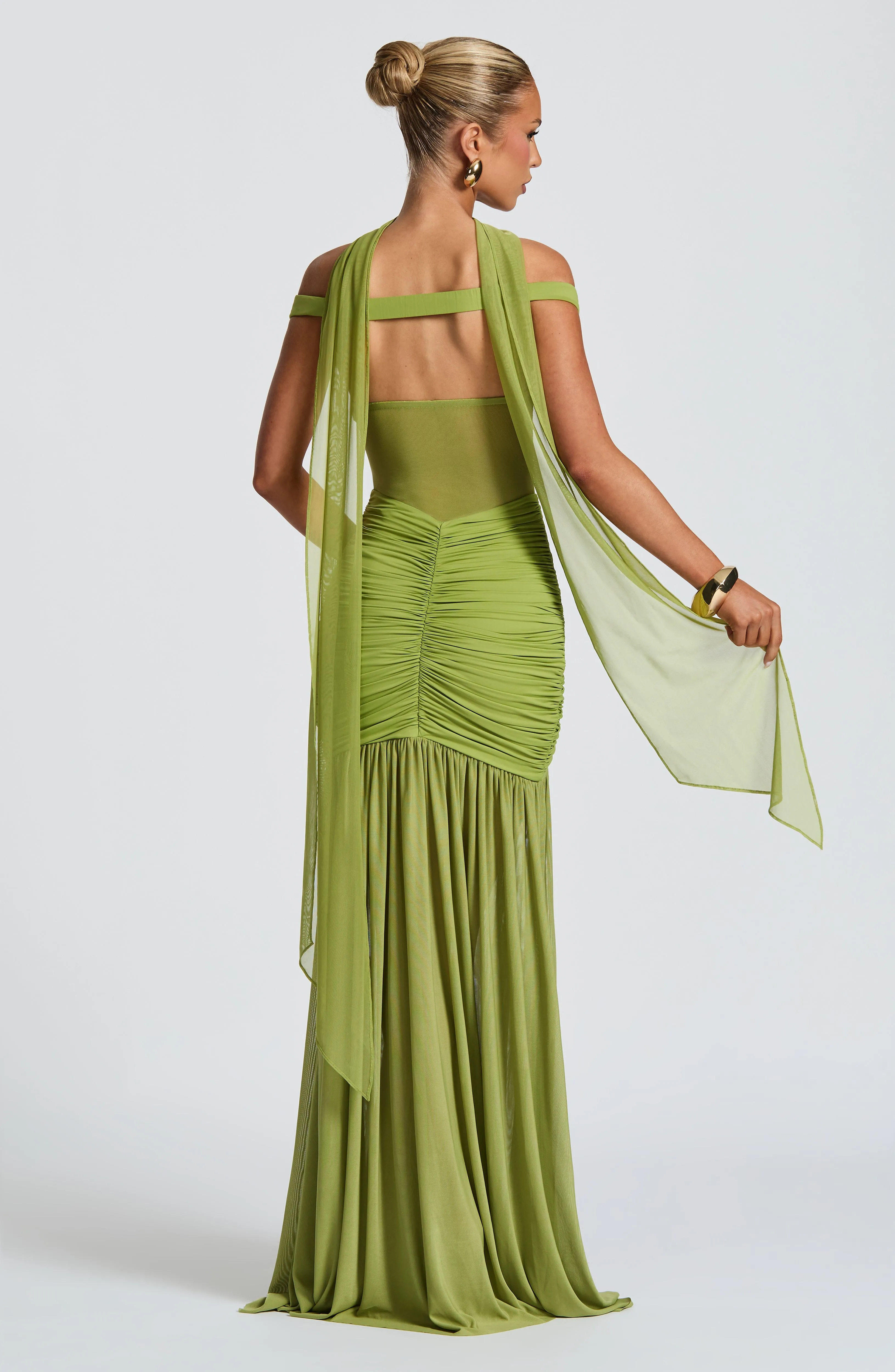 Alaia Maxi Dress - Olive sold by Babyboo Fashion product image thumbnail 4