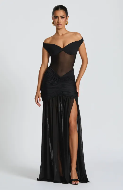 Alaia Maxi Dress - Black sold by Babyboo Fashion