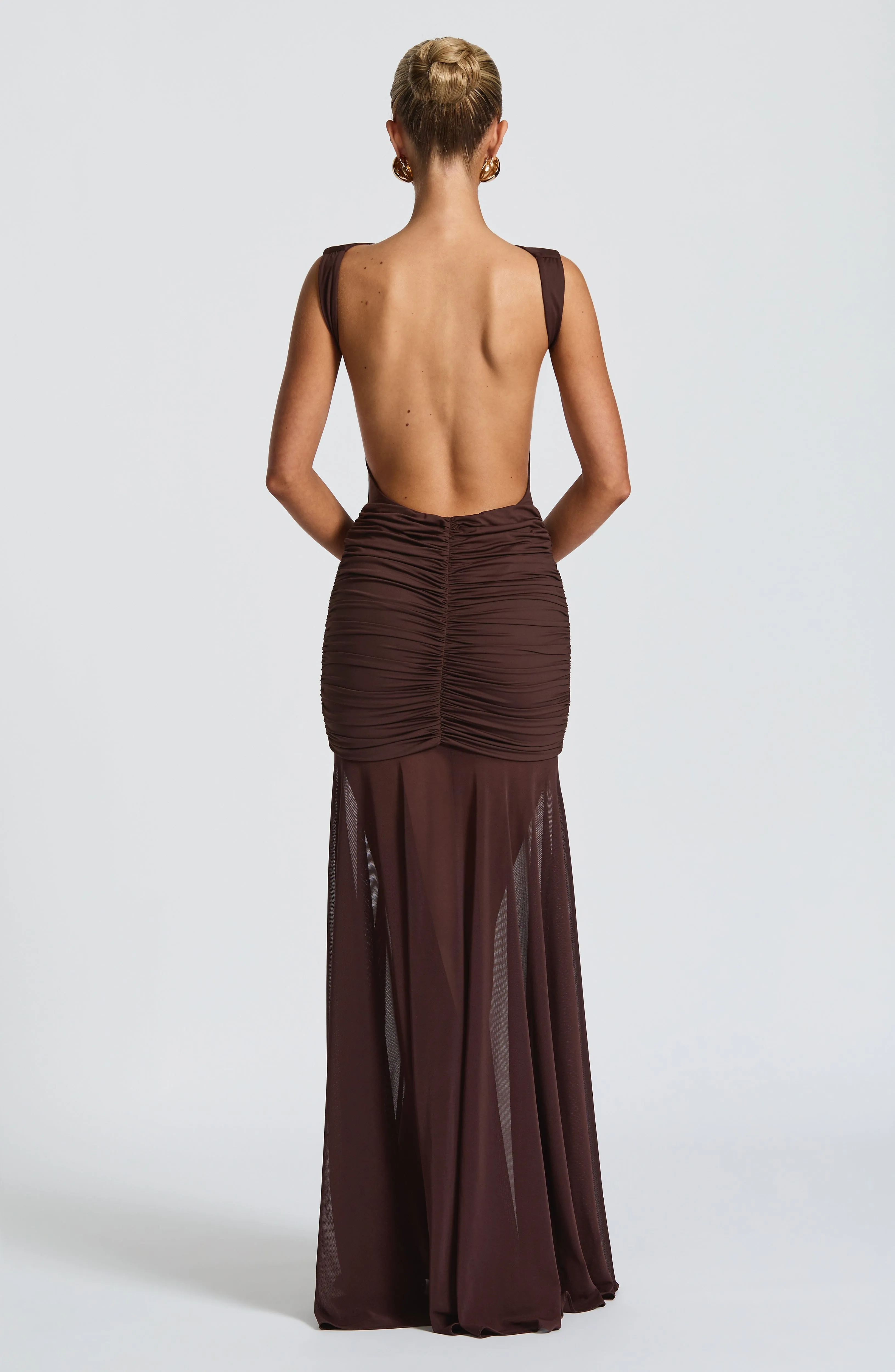 Fae Maxi Skirt - Plum Brown sold by Babyboo Fashion product image thumbnail 3