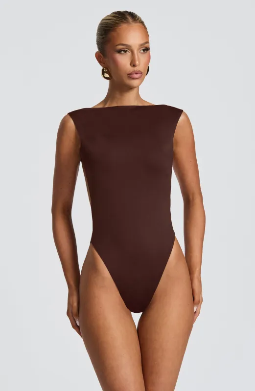 Tori Bodysuit - Plum Brown sold by Babyboo Fashion