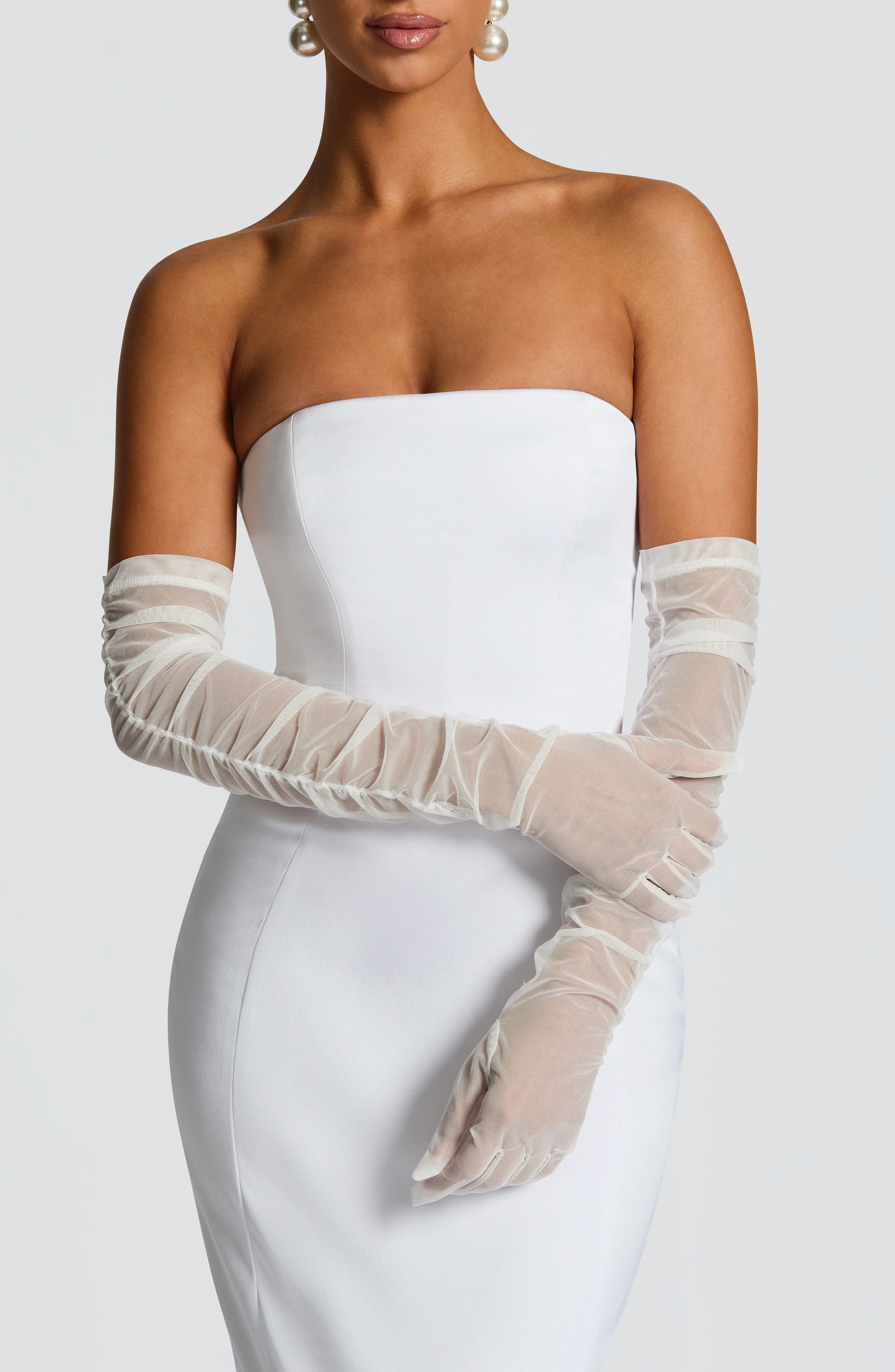 Ada Gloves - Ivory sold by Babyboo Fashion product image thumbnail 3