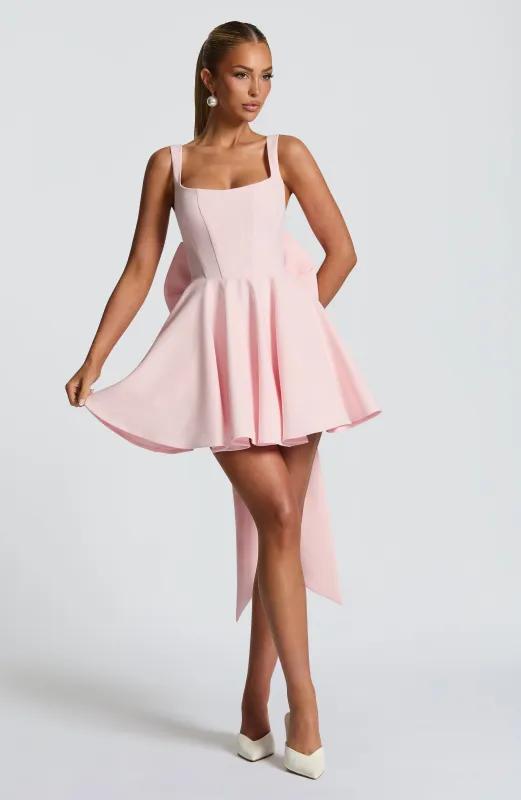 Rue Mini Dress - Blush sold by Babyboo Fashion