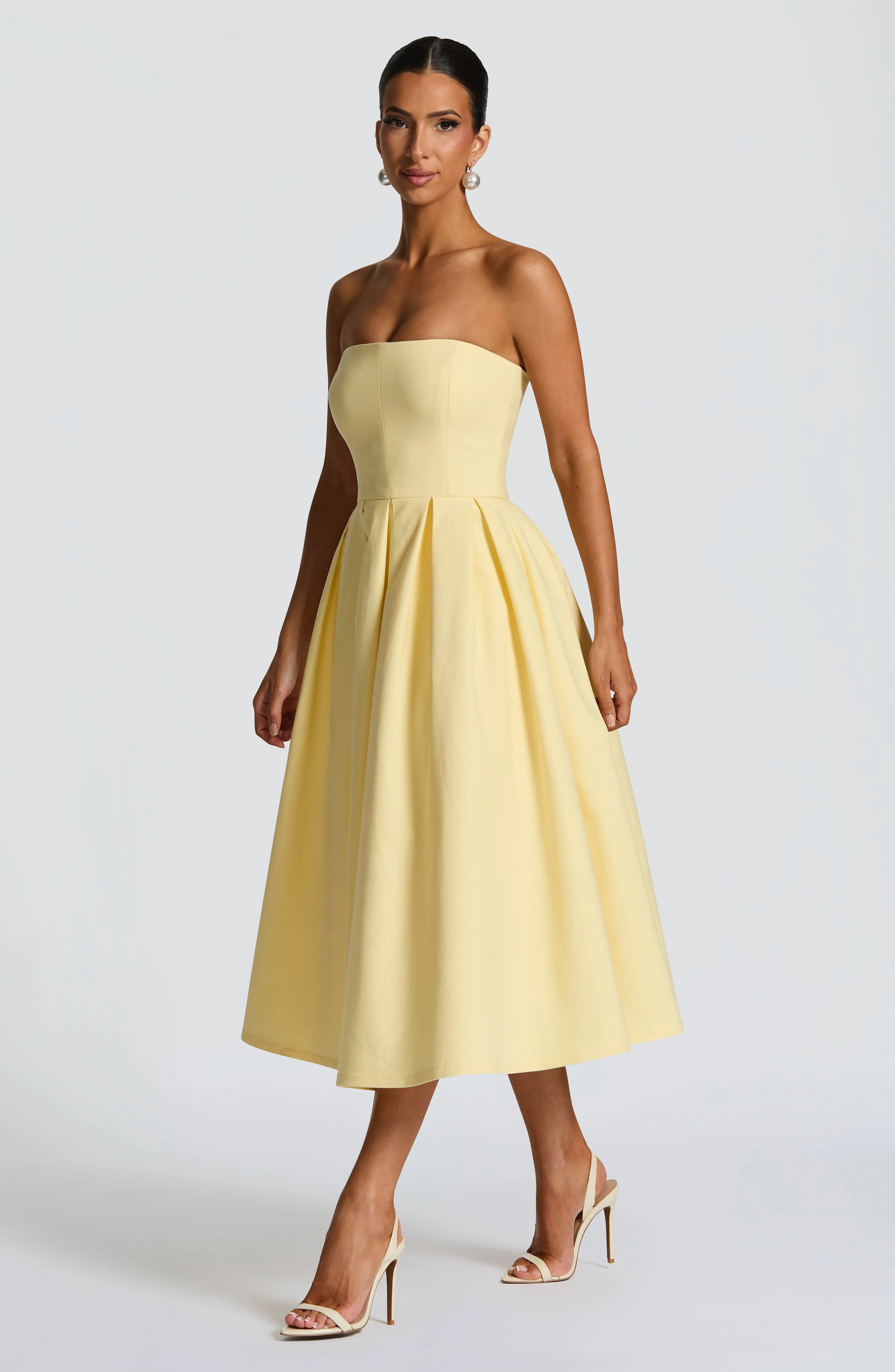 Edith Midi Dress - Lemon sold by Babyboo Fashion product image thumbnail 2