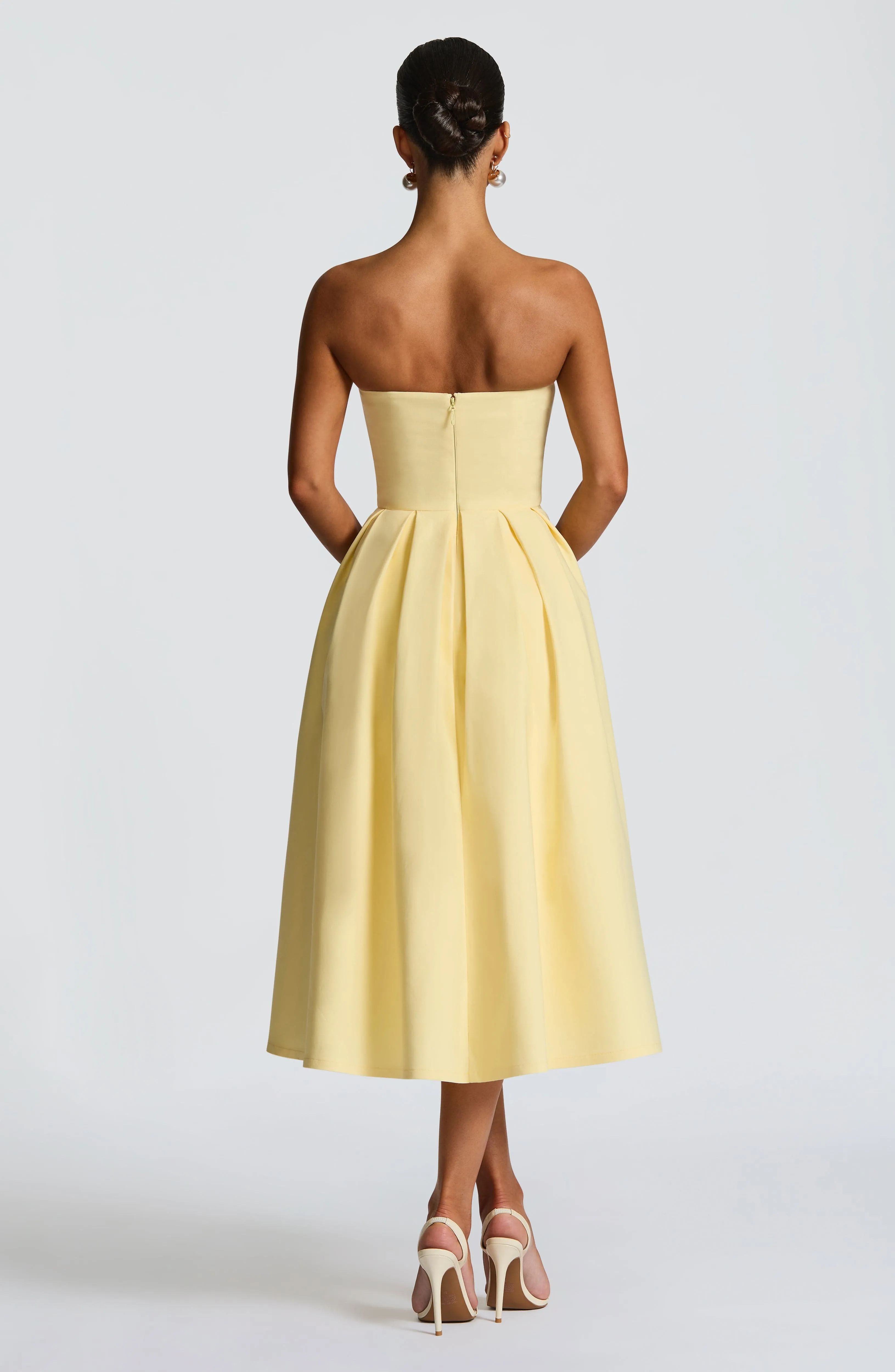 Edith Midi Dress - Lemon sold by Babyboo Fashion product image thumbnail 3
