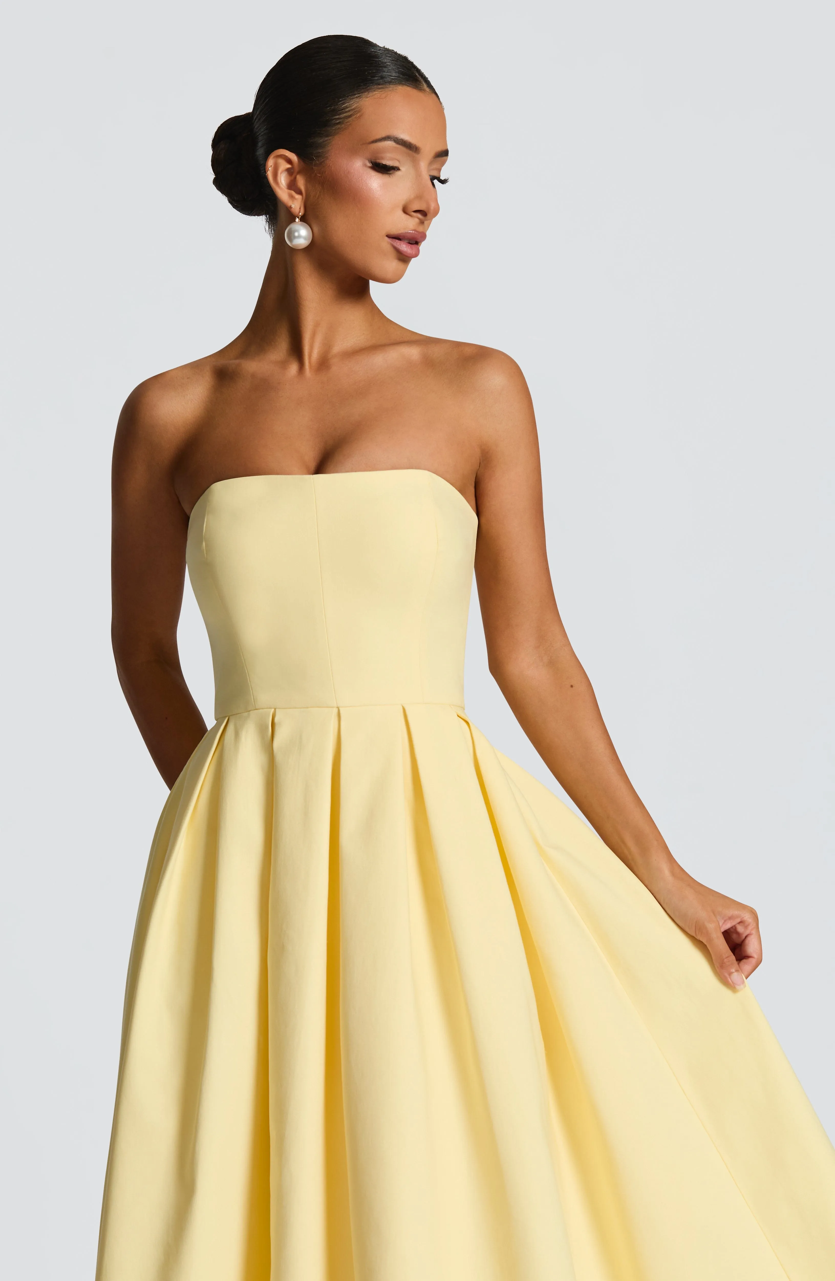 Edith Midi Dress - Lemon sold by Babyboo Fashion product image thumbnail 4