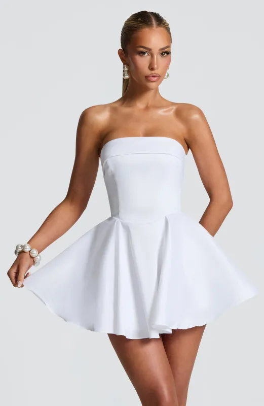 Dionne Mini Dress - Ivory sold by Babyboo Fashion