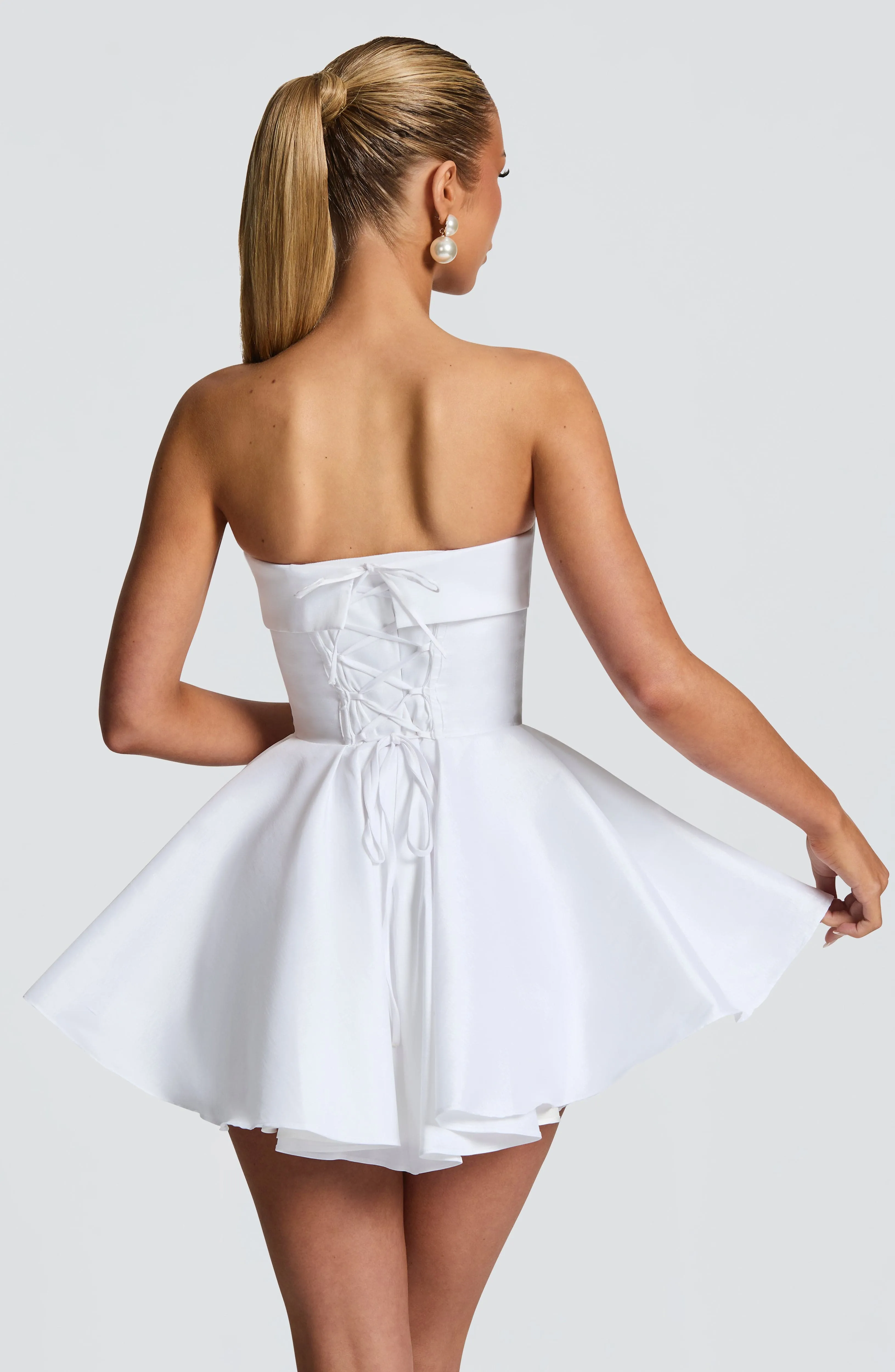 Dionne Mini Dress - Ivory sold by Babyboo Fashion product image thumbnail 3