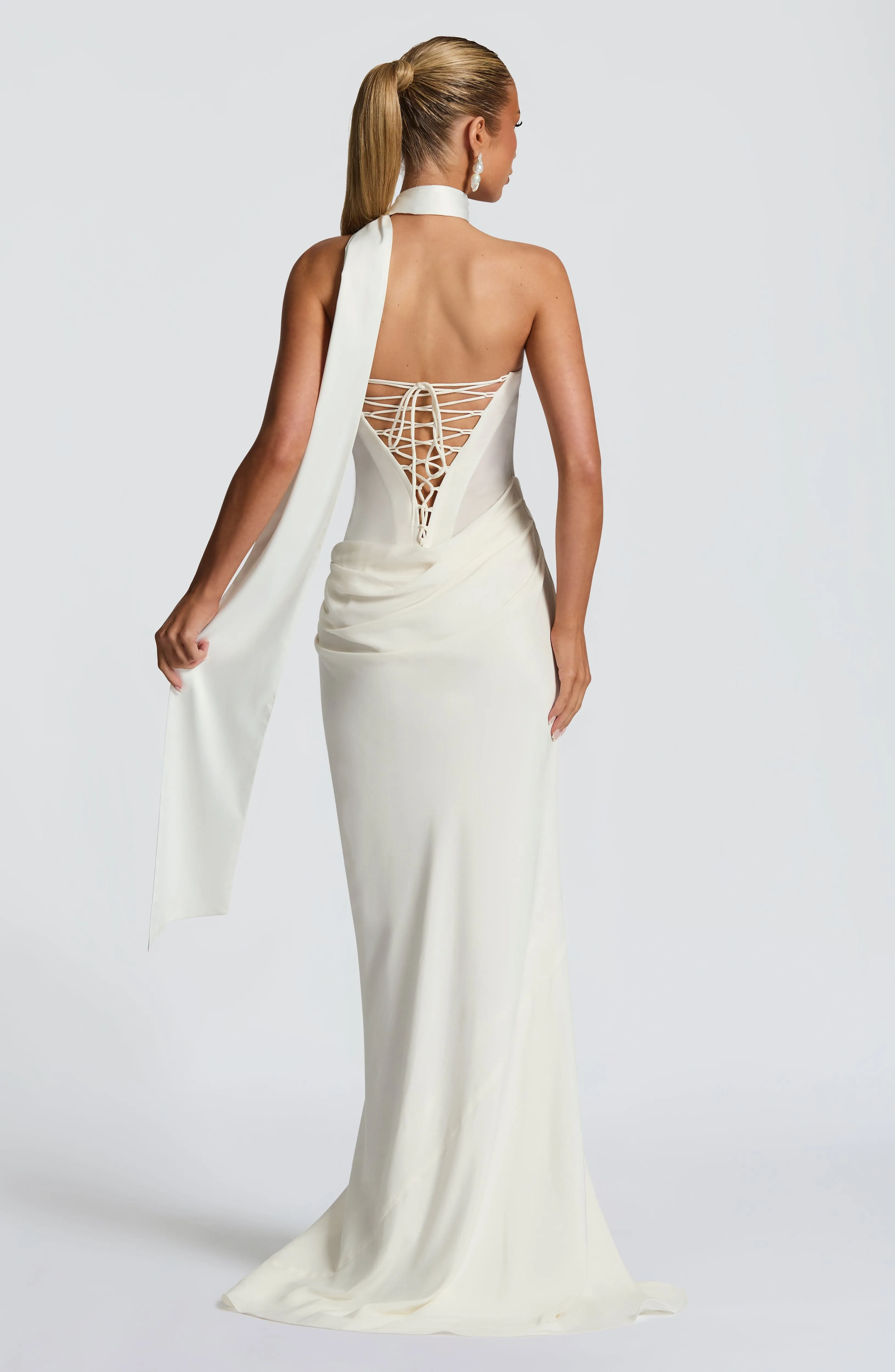 Liora Maxi Dress - Ivory sold by Babyboo Fashion product image thumbnail 3